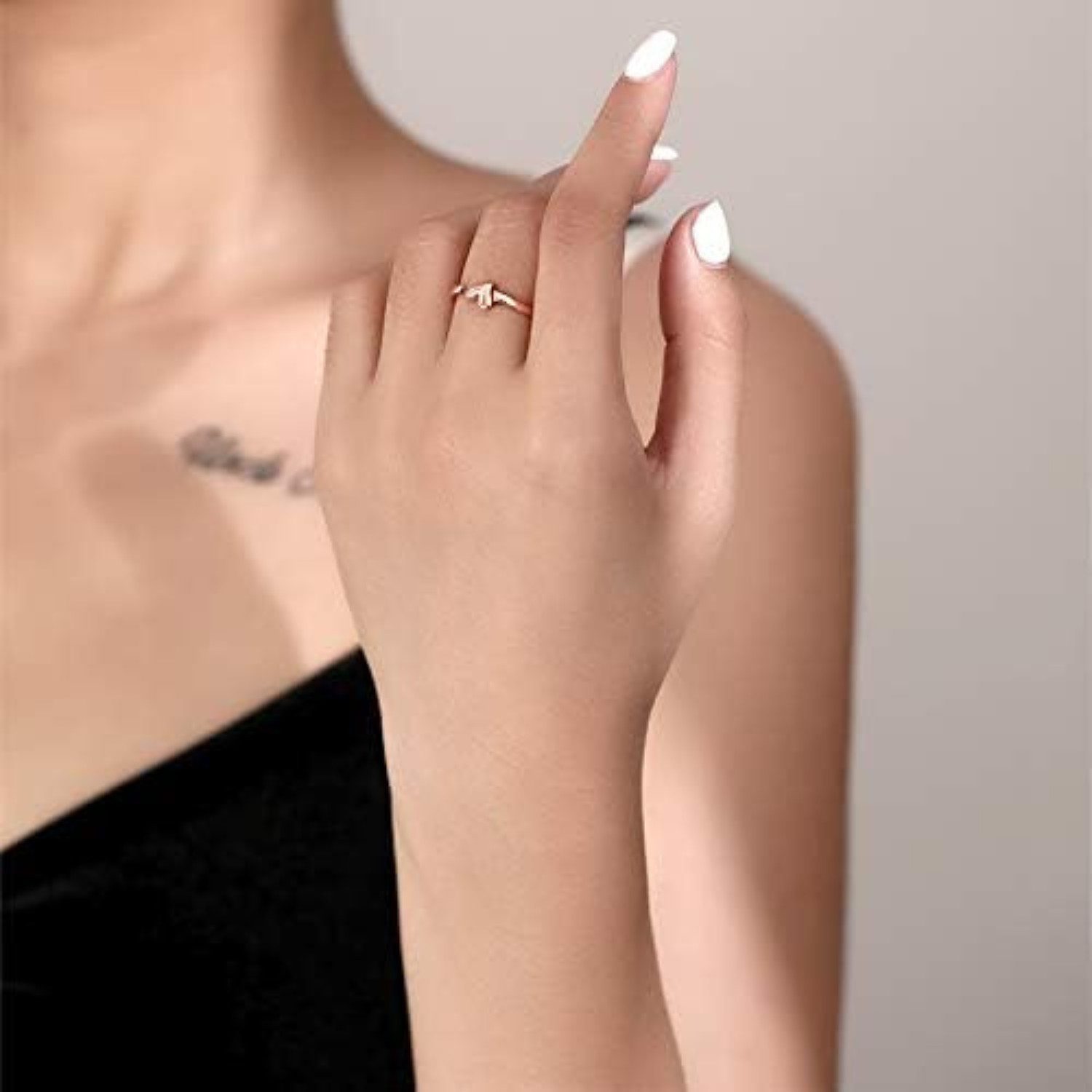 Lisandra Scott Silberring Verstellbar mit Herz & Zirkonia Stein - Verstellbarer Ring für Damen, Dein Herz, dein Ring