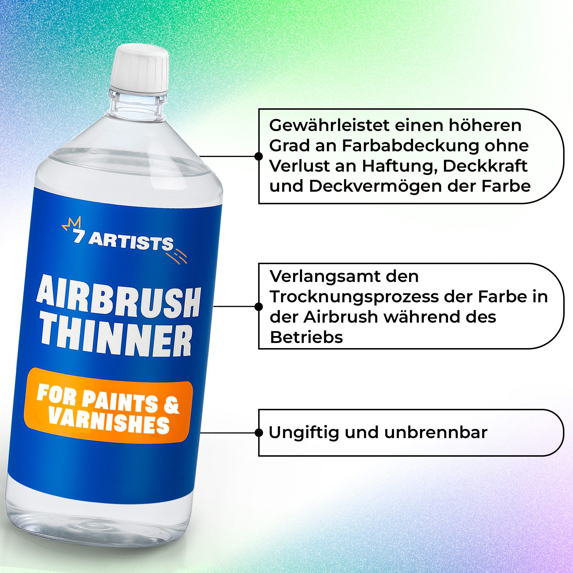 7 Artists Acrylfarbe 7 Artists Airbrush Verdünner Acrylfarben - Airbrush Thinner