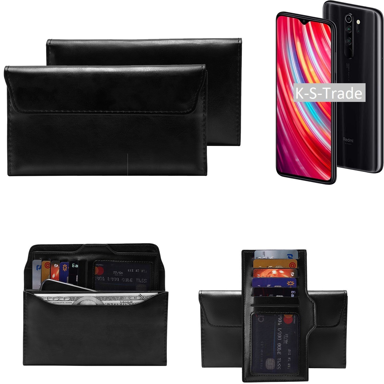 K-S-Trade Handyhülle für Xiaomi Note 8 Pro, Handy Hülle Schutz Hülle Tasche Schutz Case Handytasche