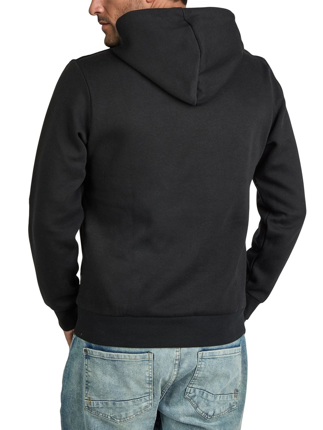 Jack & Jones Kapuzenpullover Herren Hoodie JJEADRIAN Regular Fit Longsleeve Sweatshirt mit Kängurutasche