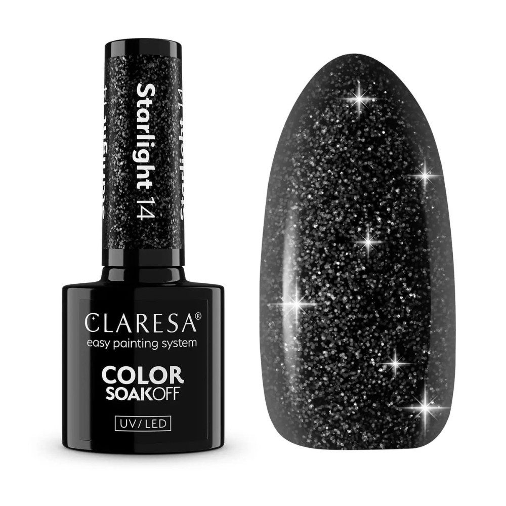 Claresa Gel-Nagellack CLARESA GEL NAIL POLISH STARLIGHT 14 - 5g Limited