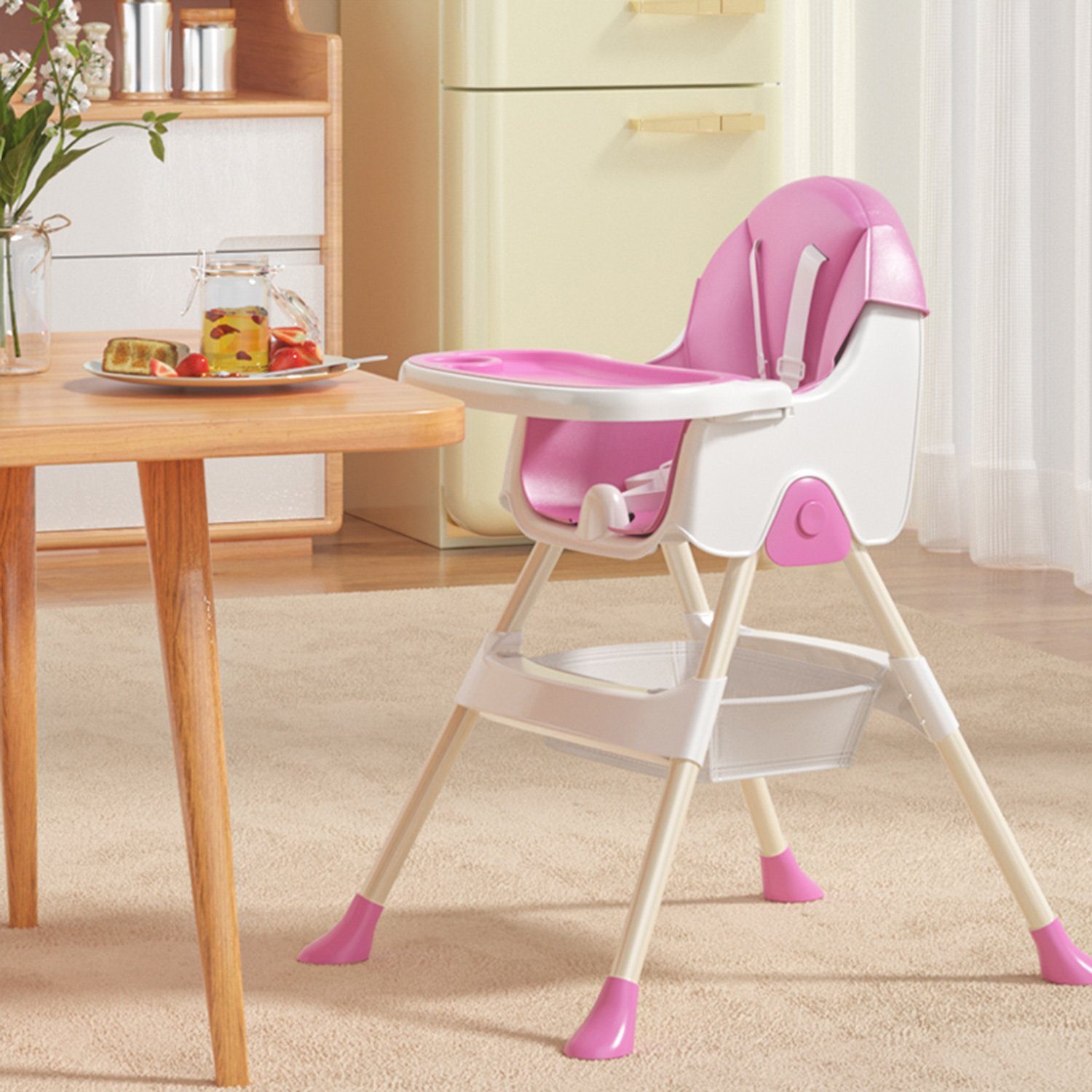 Seven Comfort Kinderklappstuhl Kinderhochstuhl (mit Ablagekorb, günstig online kaufen