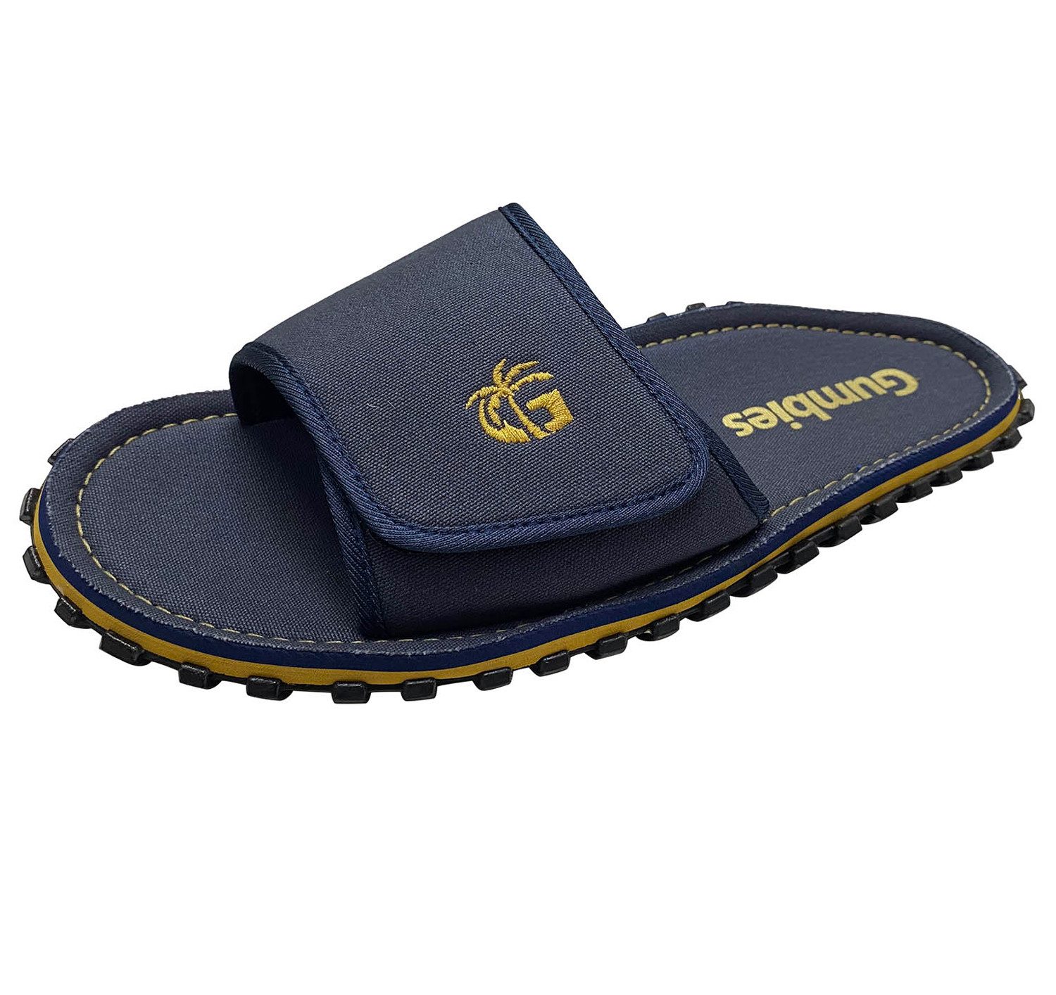 Gumbies Strider Slides in Navy Pantolette Hergestellt aus recycelten Materialien