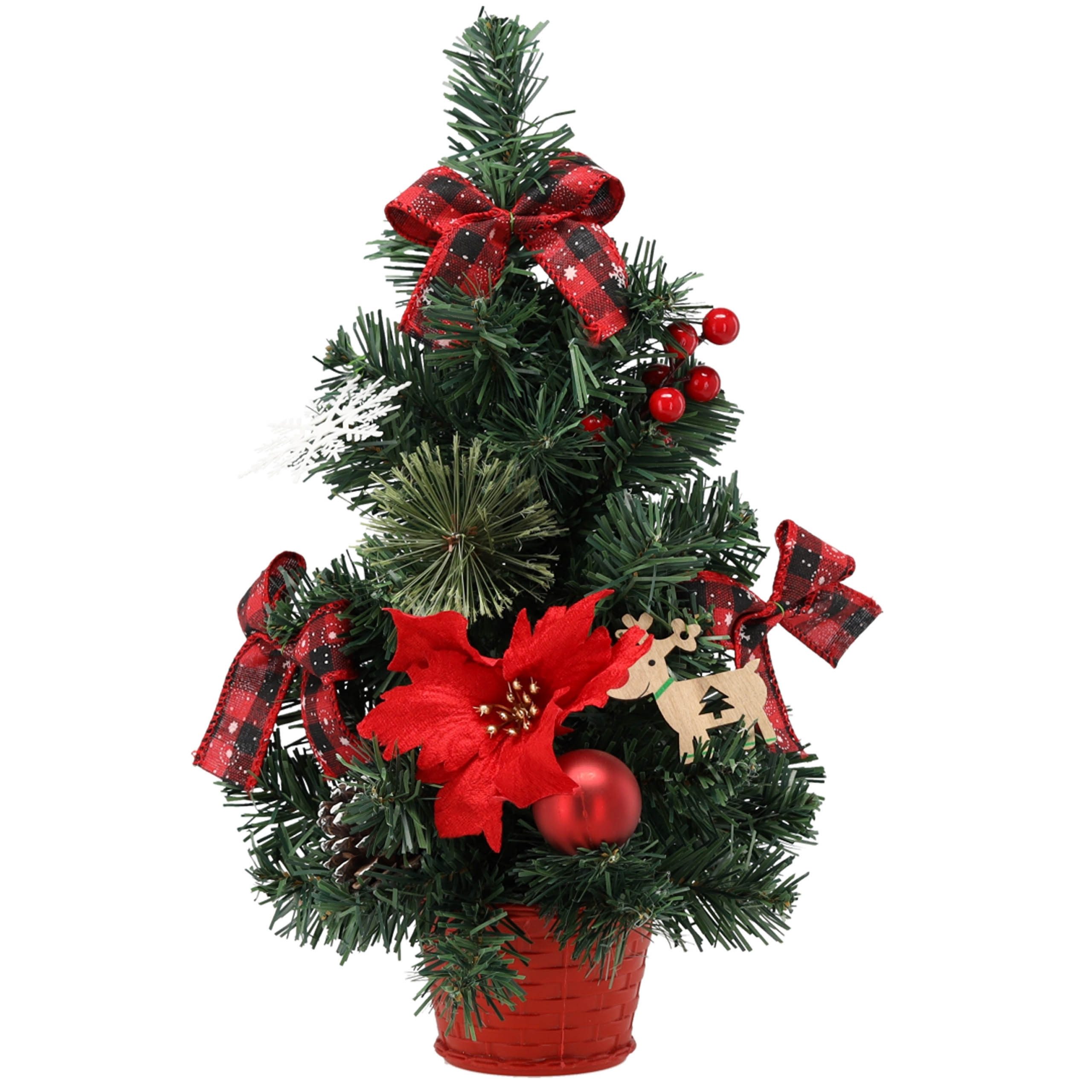 Sarcia.eu Künstlicher Weihnachtsbaum Künstlicher Weihnachtsbaum 40cm mit Stern Bethlehem geschmückt klein