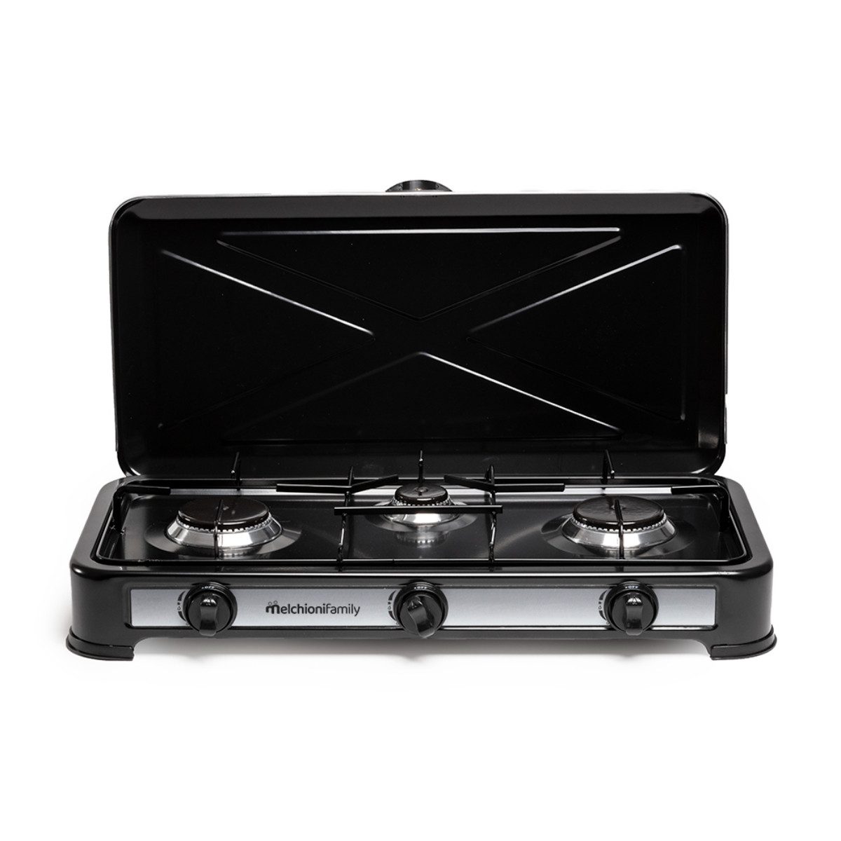 Melchioni Gaskocher MINERVA 3 NEW, Drei Brenner für maximale Flexibilität beim Outdoor Kochen