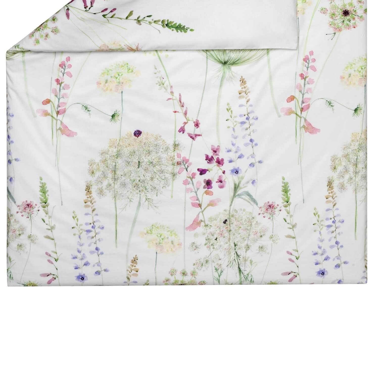 Estella Bettwäsche Meadow 4406 530 Grün Kuschelflanell, Flanell, 2 teilig, Floral