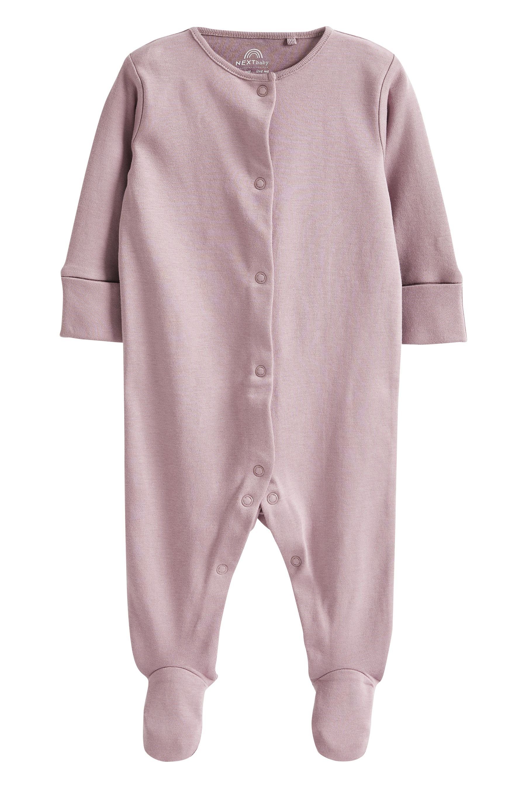 Babyschlafanzüge Baumwolle 3er-Pack Next Schlafoverall aus (3-tlg)