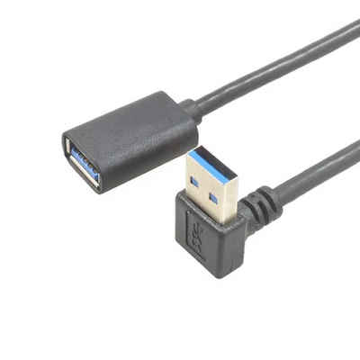 Bolwins C62 USB 3.0 Verlängerungskabel Kabel Adapter nachoben abgewinkelt 30cm USB-Kabel