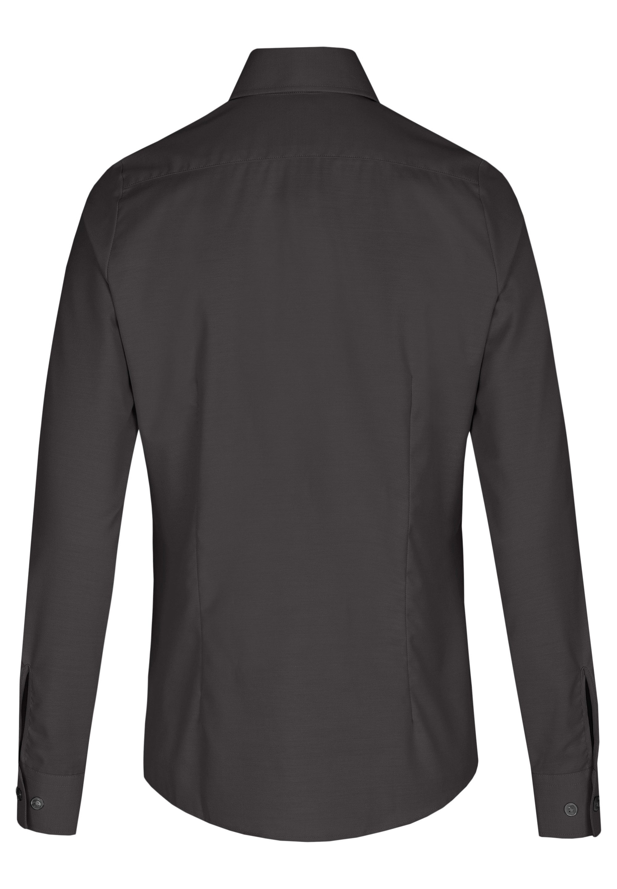 HECHTER PARIS Klassische Bluse HECHTER Paris ESSENTIALS Damen Bluse Kent Modern-Fit Schwarz