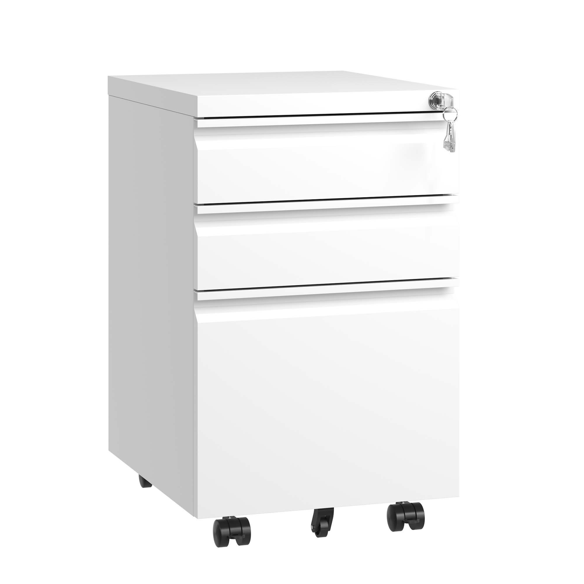 bizoemade Aktenschrank Abschließbar Rollcontainer Rollschrank mit günstig online kaufen