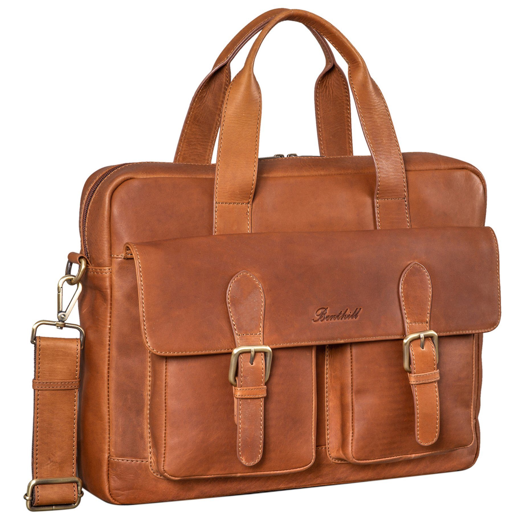 Aktentasche Echt Leder Laptoptasche Notebooktasche Umhängetasche Laptoptasche
