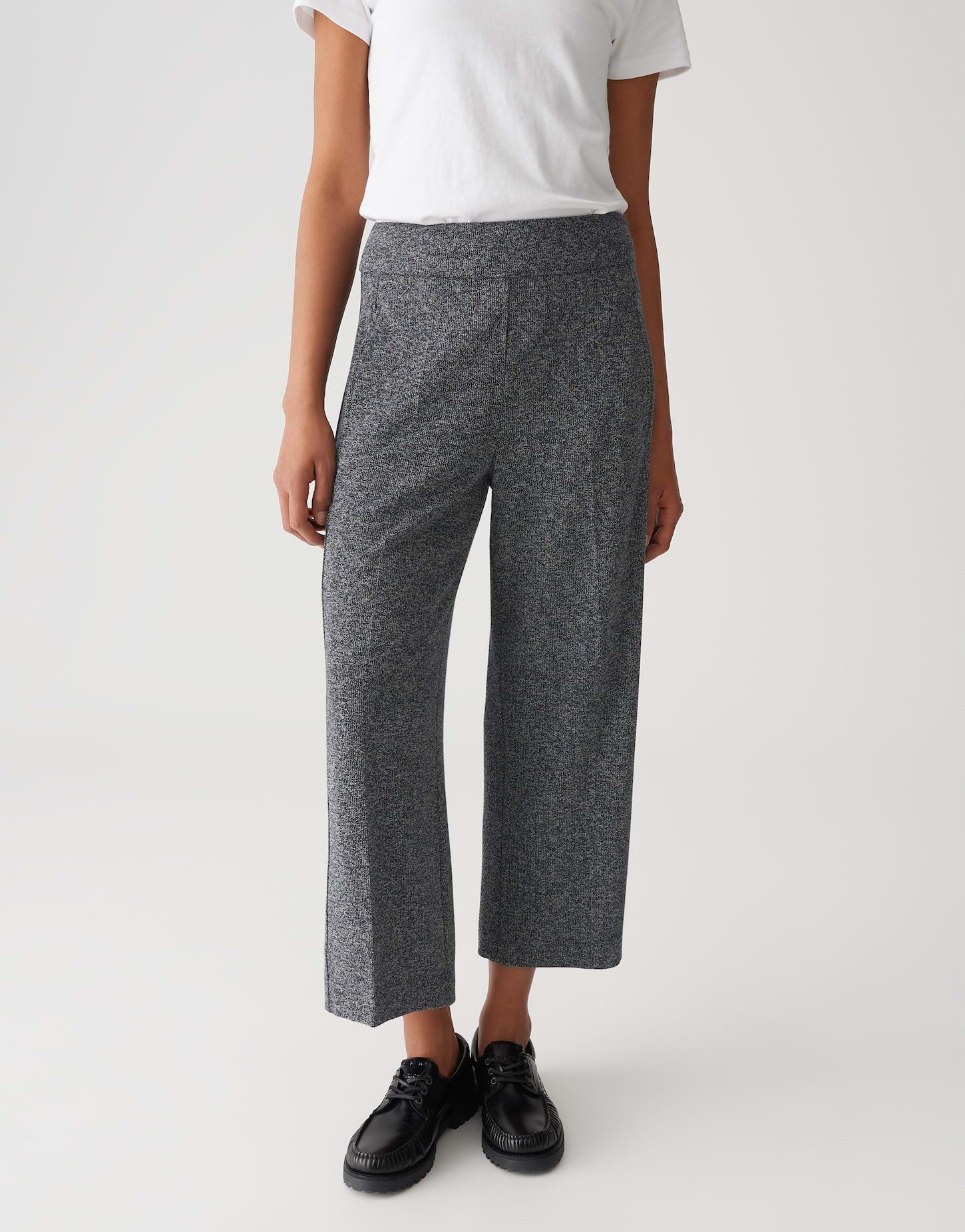 OPUS Culotte MISHA TWOTONE in moderner Mélangeoptik High Rise, Cropped, Nah günstig online kaufen