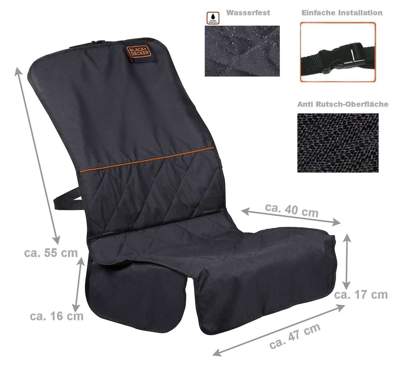 Black + Decker Car Seat Protector, Car Seat Cover, Seat Protector