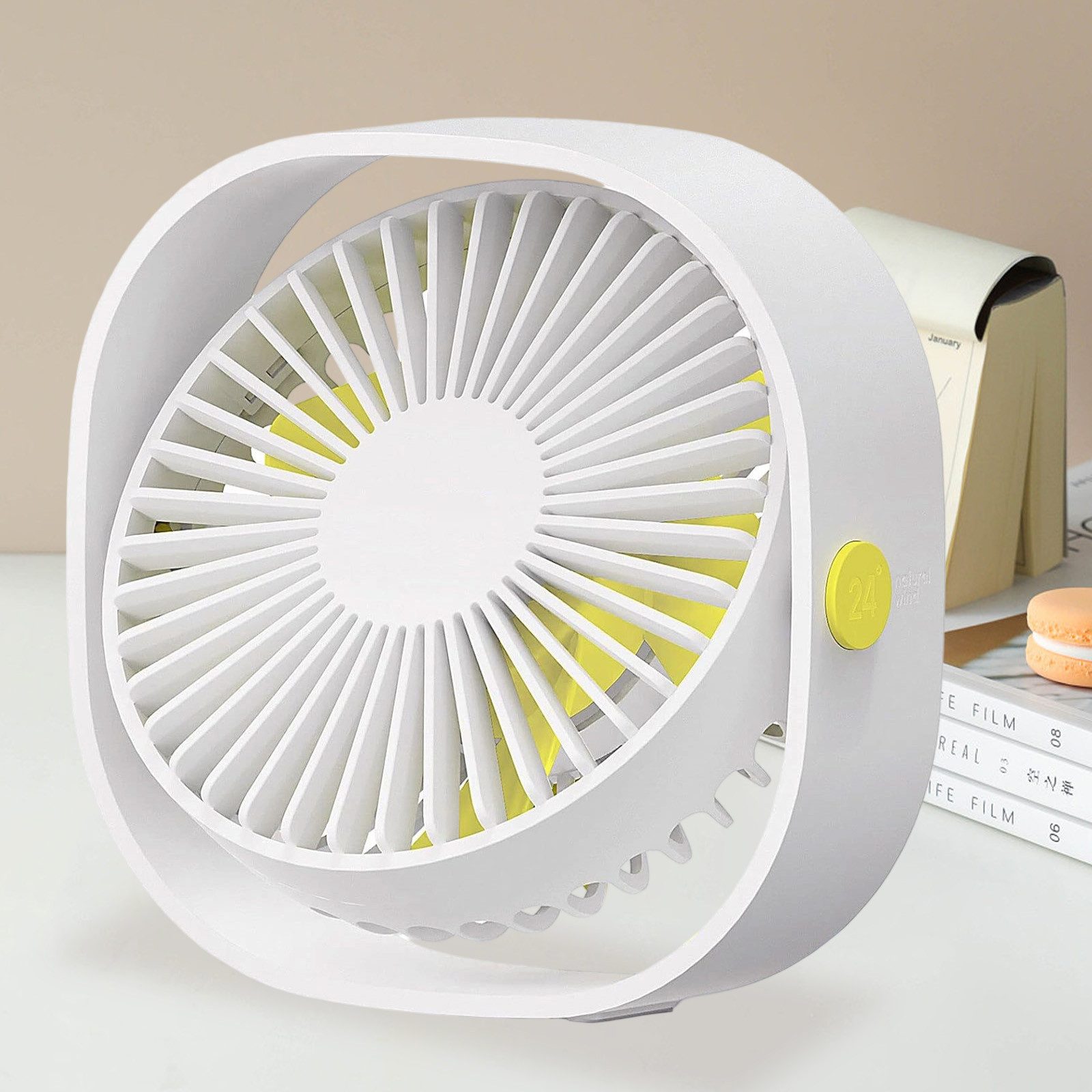 REDOM Tischventilator USB Mini-Ventilator leise 360° drehbar 3 Stufen Schre günstig online kaufen