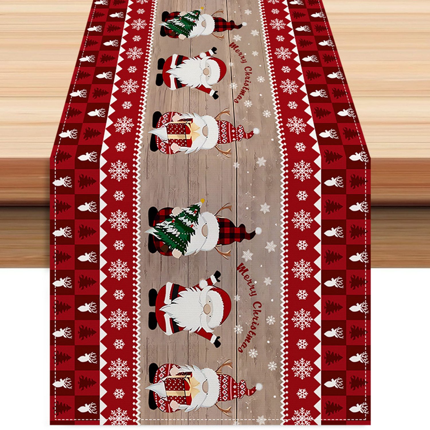 LAPAPRO Tischläufer Weihnachtlicher Tischläufer aus Leinen, günstig online kaufen