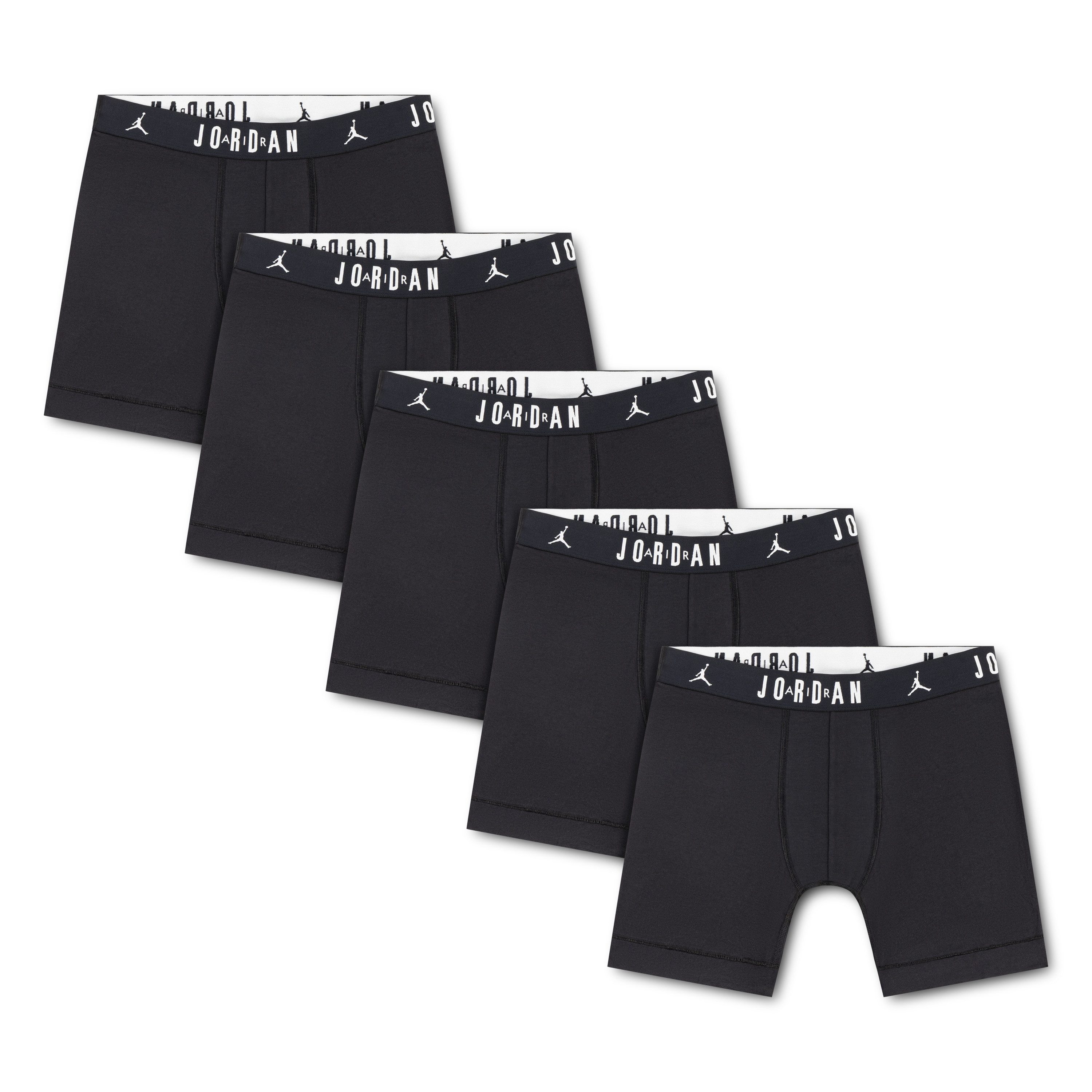 Jordan Boxershorts JHM MENS 5PK COTTON BB (5-St) sportlicher Stil, für Sport und Freizeit, aus Baumwolle mit Elasthan