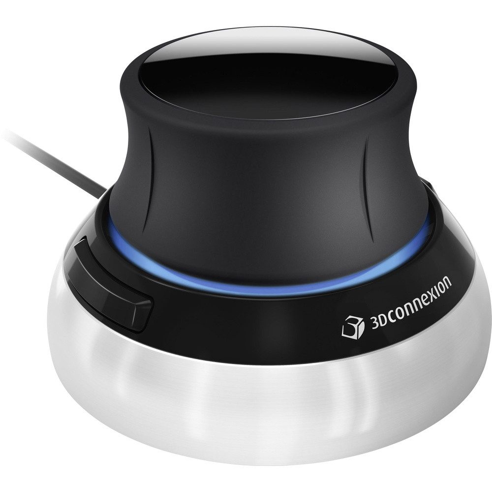 3DConnexion 3Dconnexion SpaceMouse Compact 3D-Maus USB Optisch Schwarz, Silber Mäuse