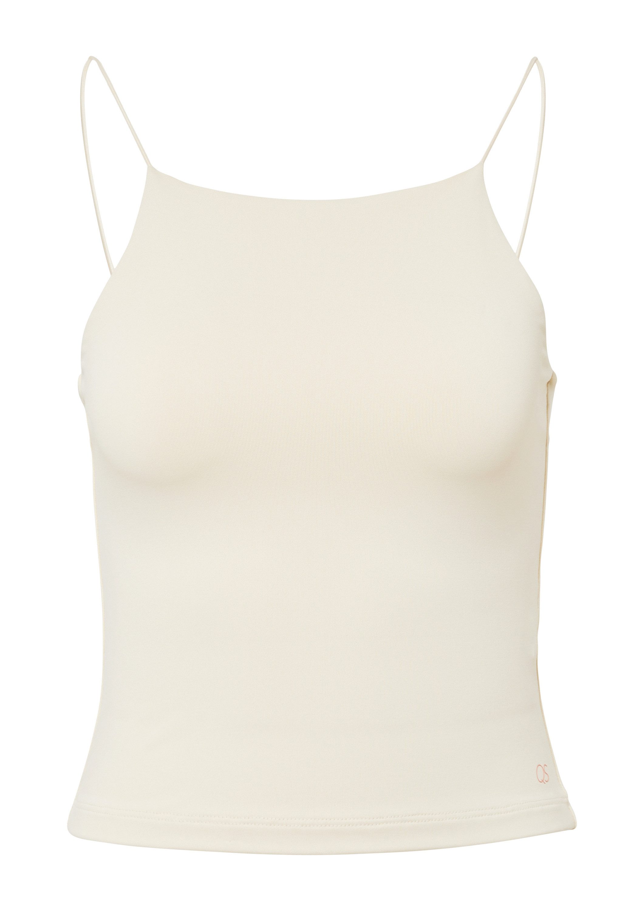 QS Muskelshirt T-Shirt Verkürzest Spaghettiträgertrop