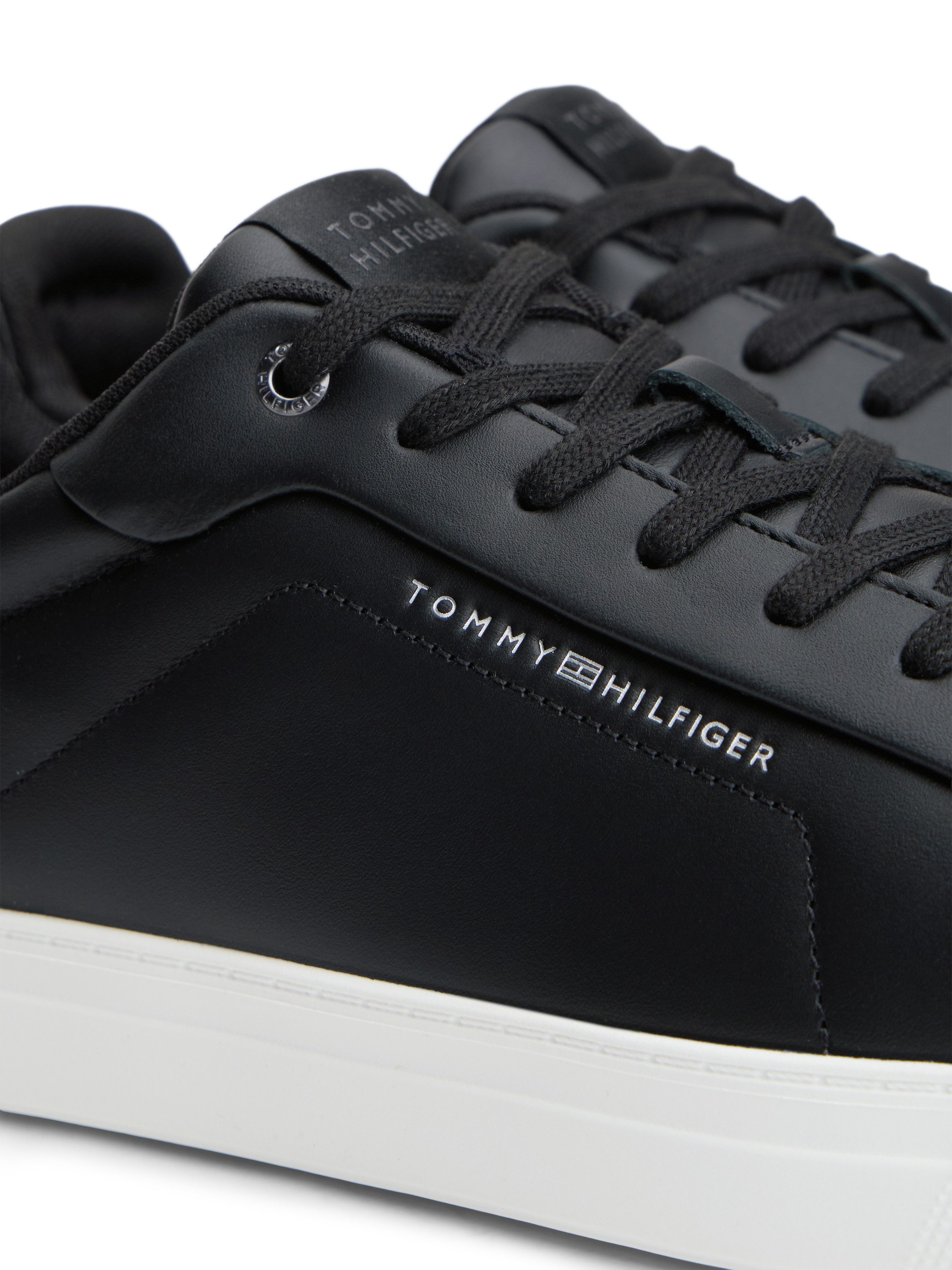 Tommy Hilfiger ICON COURT LIGHT PREMIUM Sneaker, Schnürschuh, Freizeitschuh, Halbschuh mit Ziernähten