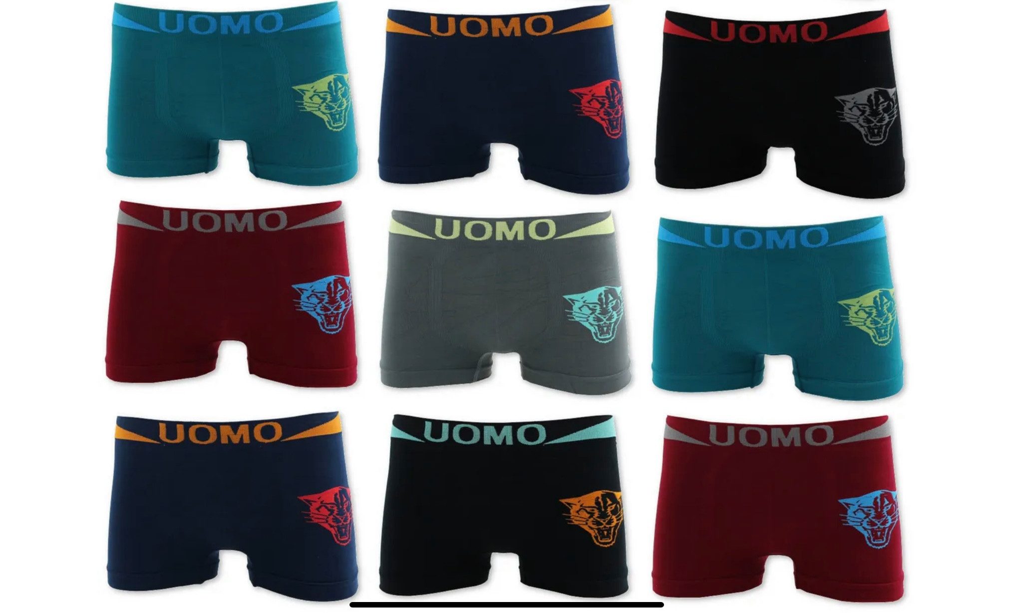 Boxershorts Kinderboxershorts SJ09 Tiger 6er Pack Farbmix Microfaser