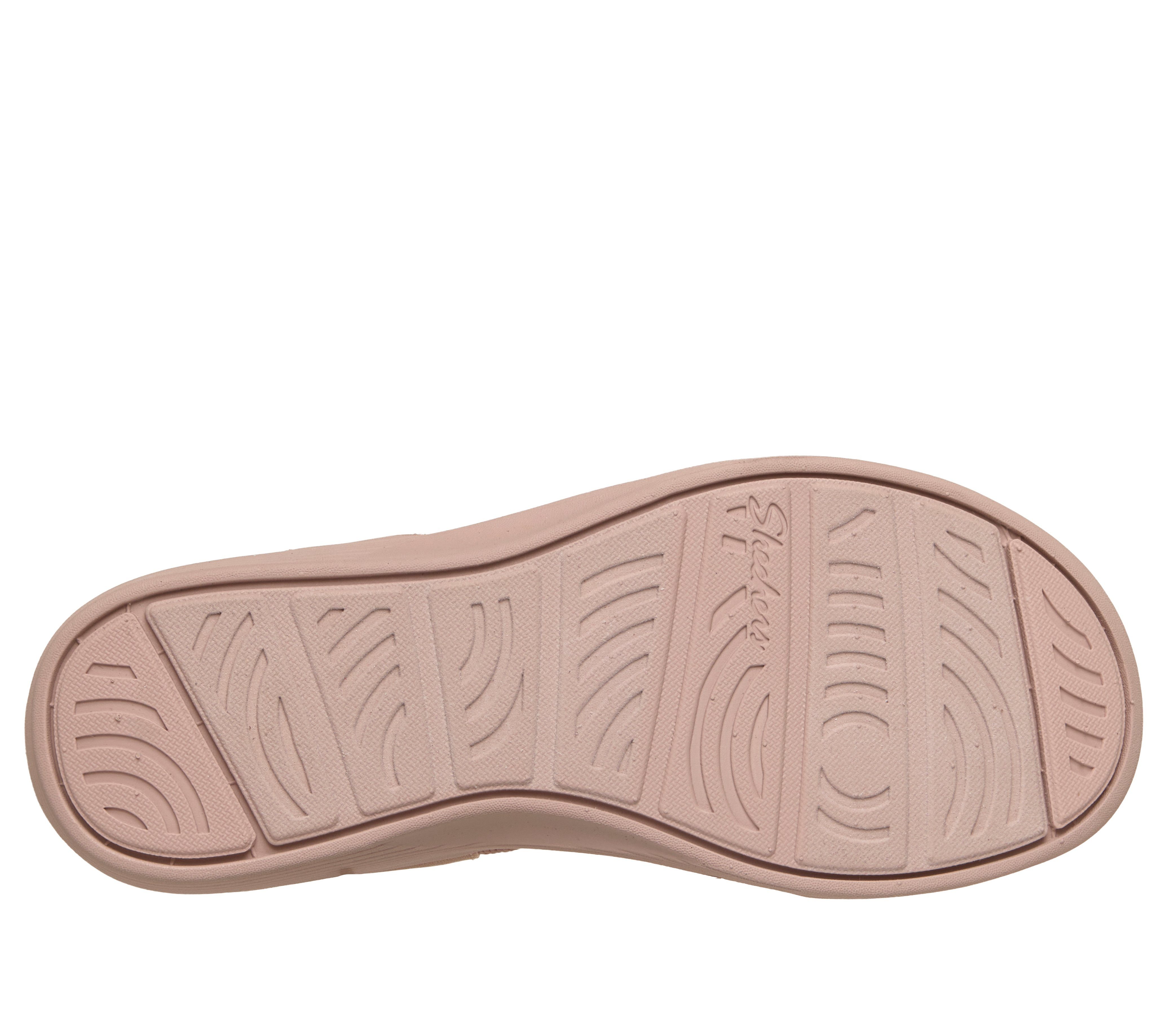 Skechers ARYA Sandale Sommerschuh, Keilsandalette mit komfortablem Luxe Foam