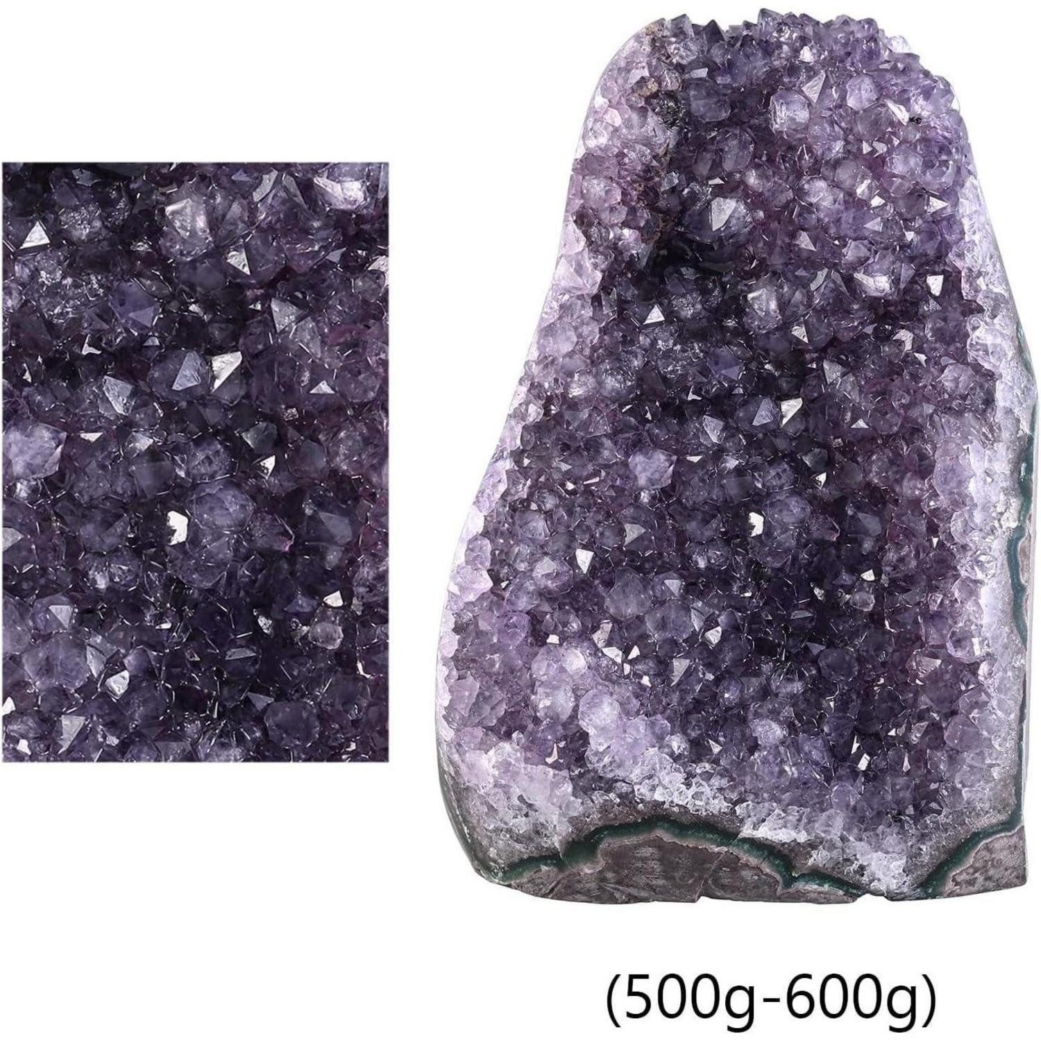 LuxusKollektion Edelstein Amethyst Druse Rohstein Kristall Cluster Quarz 500g-600g – Bild 2 von 5