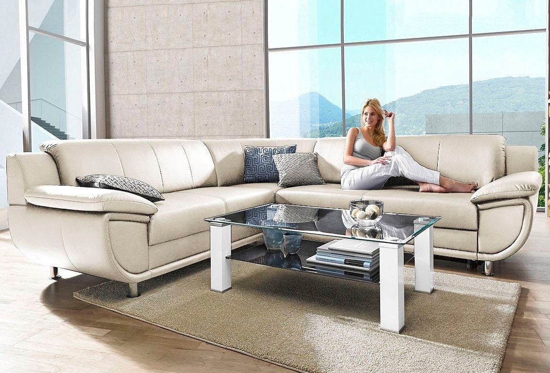 TRENDMANUFAKTUR Ecksofa Rondo wahlweise mit Schlaffunktion, günstig online kaufen