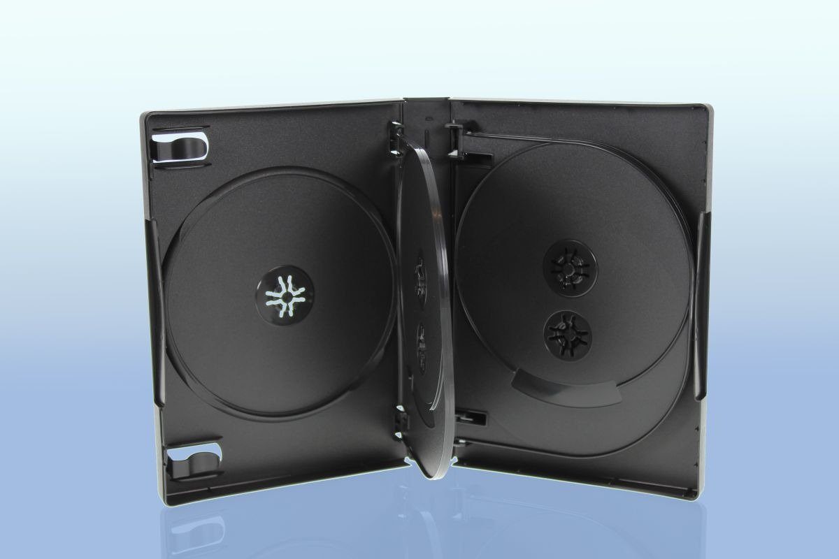 Livepac Office DVDHülle 2 DVD Hüllen / 8fach 8er Box / Farbe schwarz