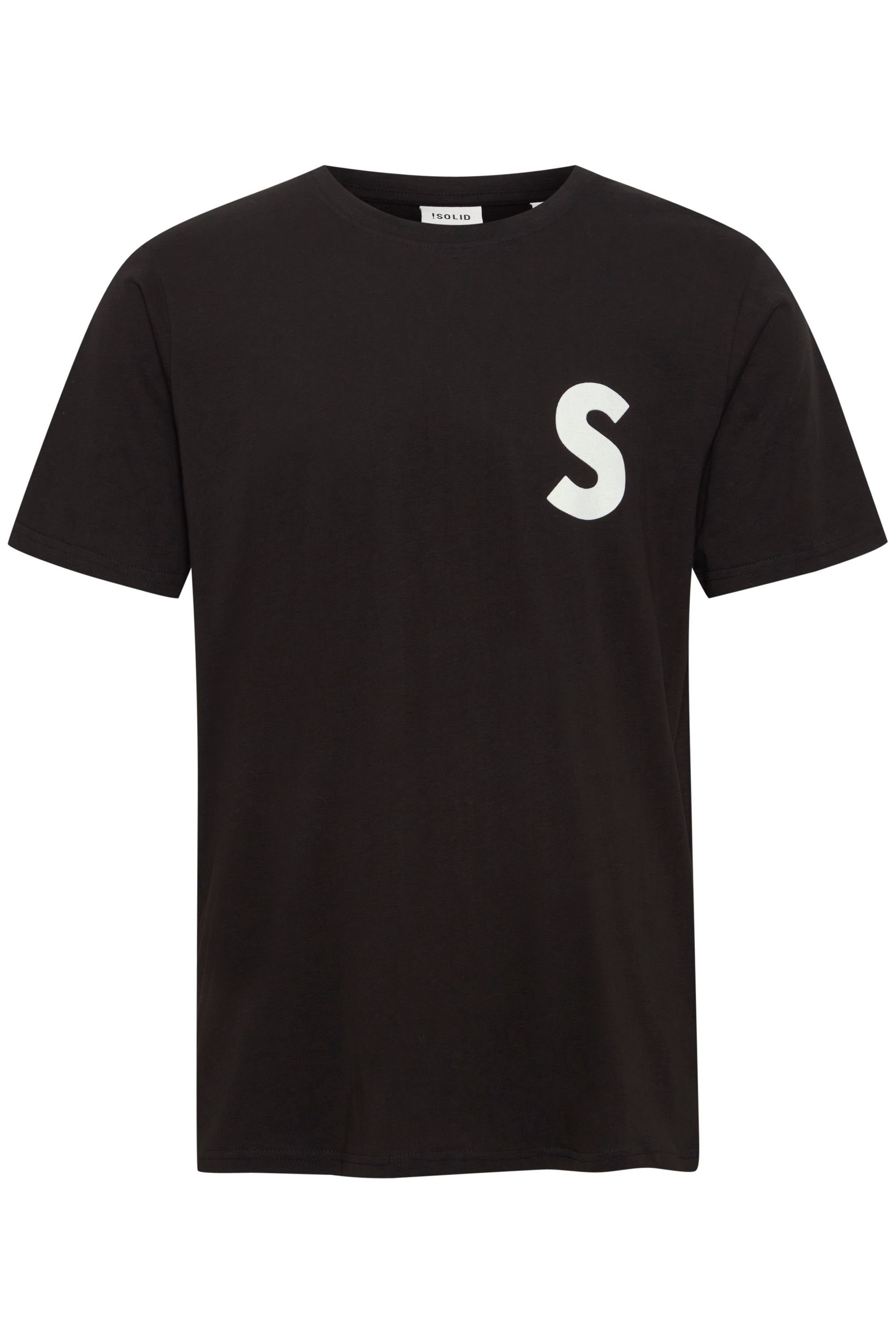 21107225 (194008) !Solid SDCarchie Black T-Shirt True SS4