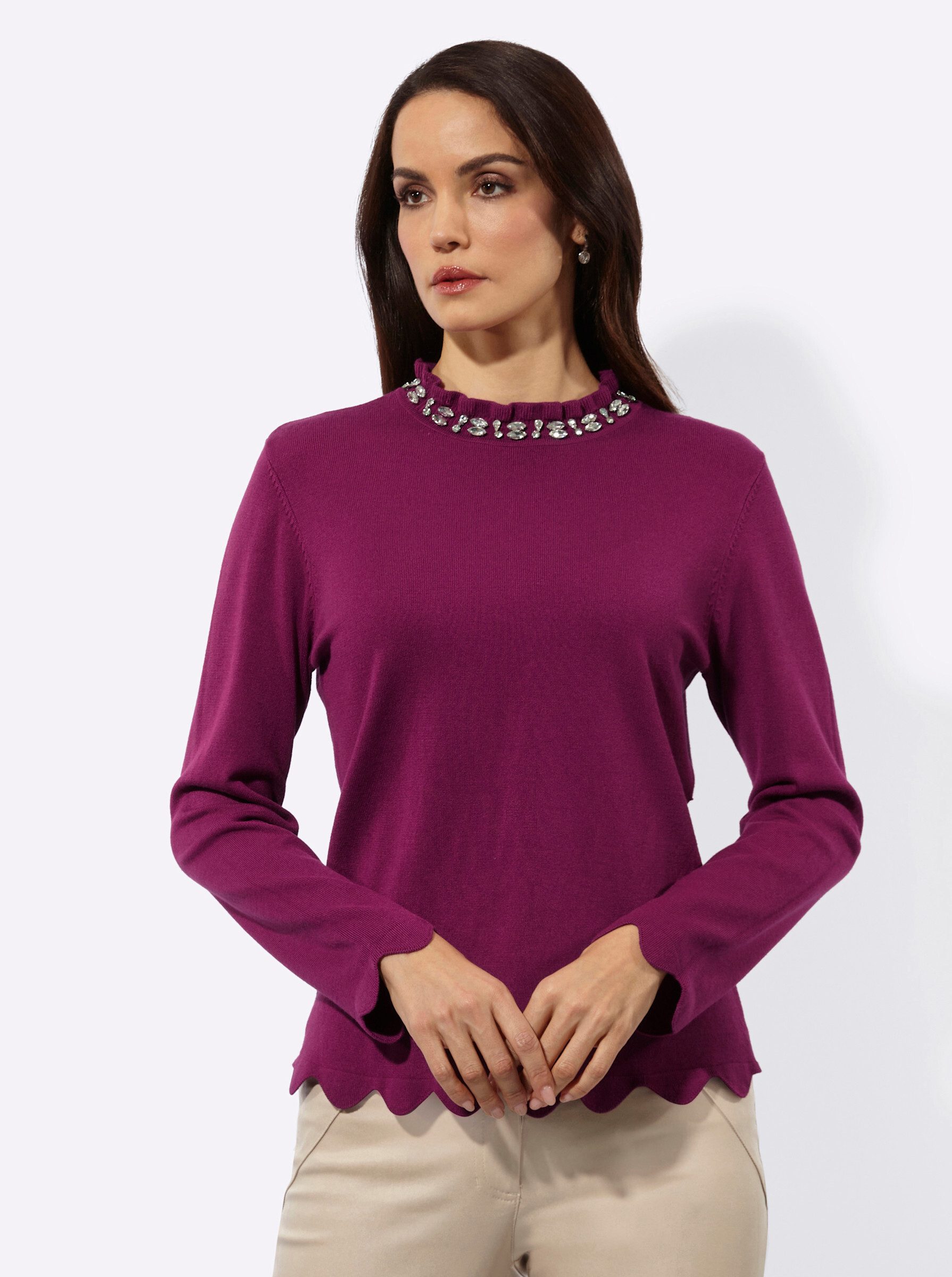Strickpullover Pullover Langarm Jersey