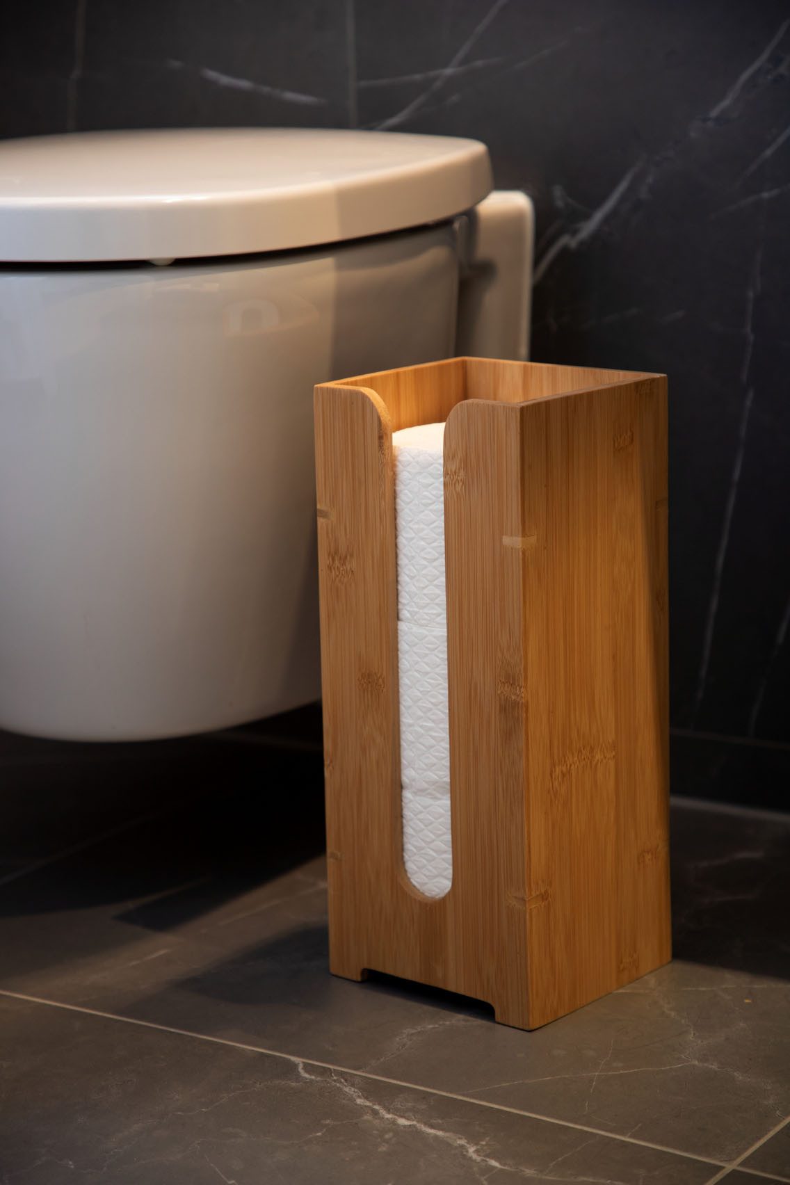 WENKO Toiletten-Ersatzrollenhalter Bambusa, aus Bambus – Bild 4 von 5