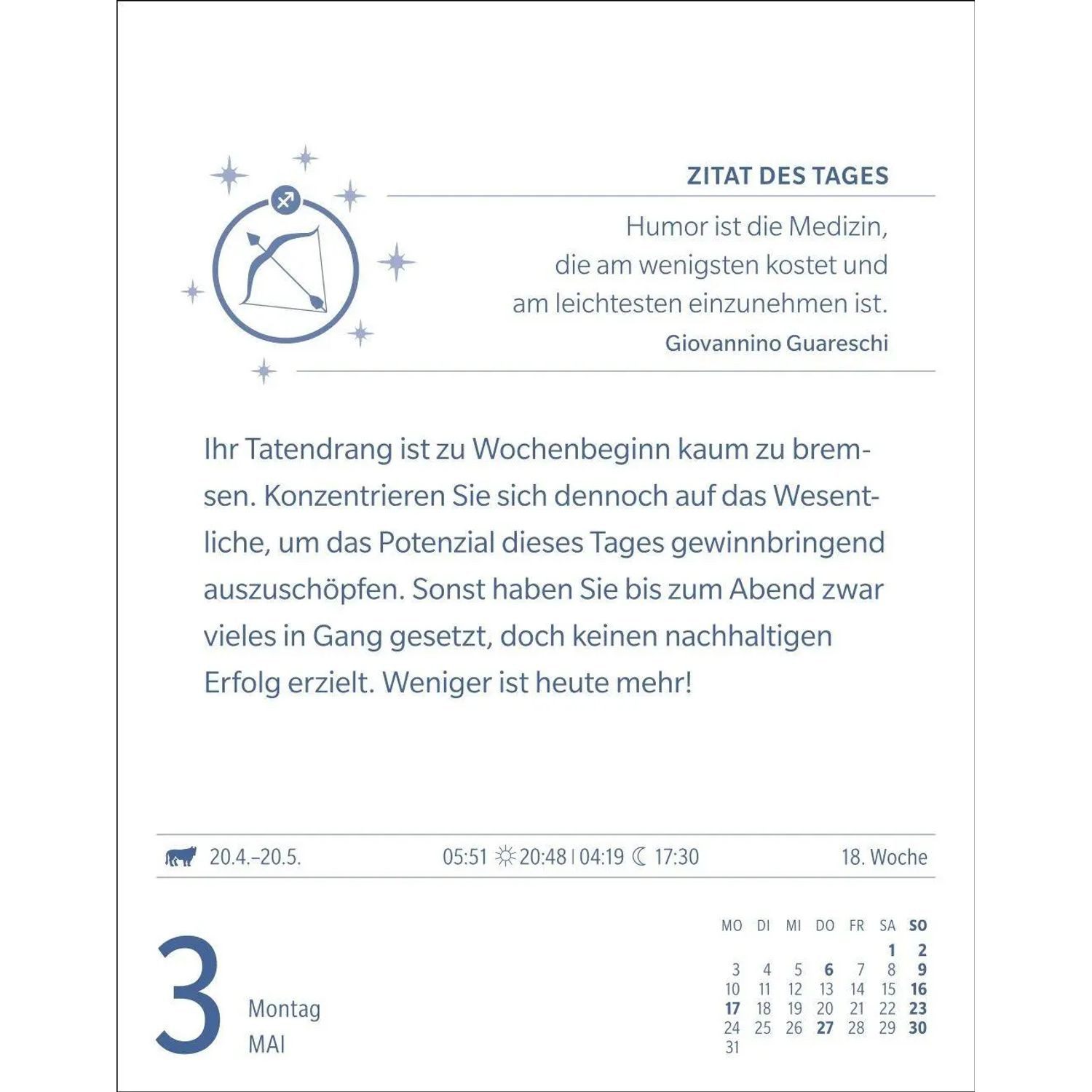 Harenberg Kalender Verlag Abreißkalender Schütze Sternzeichenkalender 2027 - Tagesabreißkalender - Ihr...