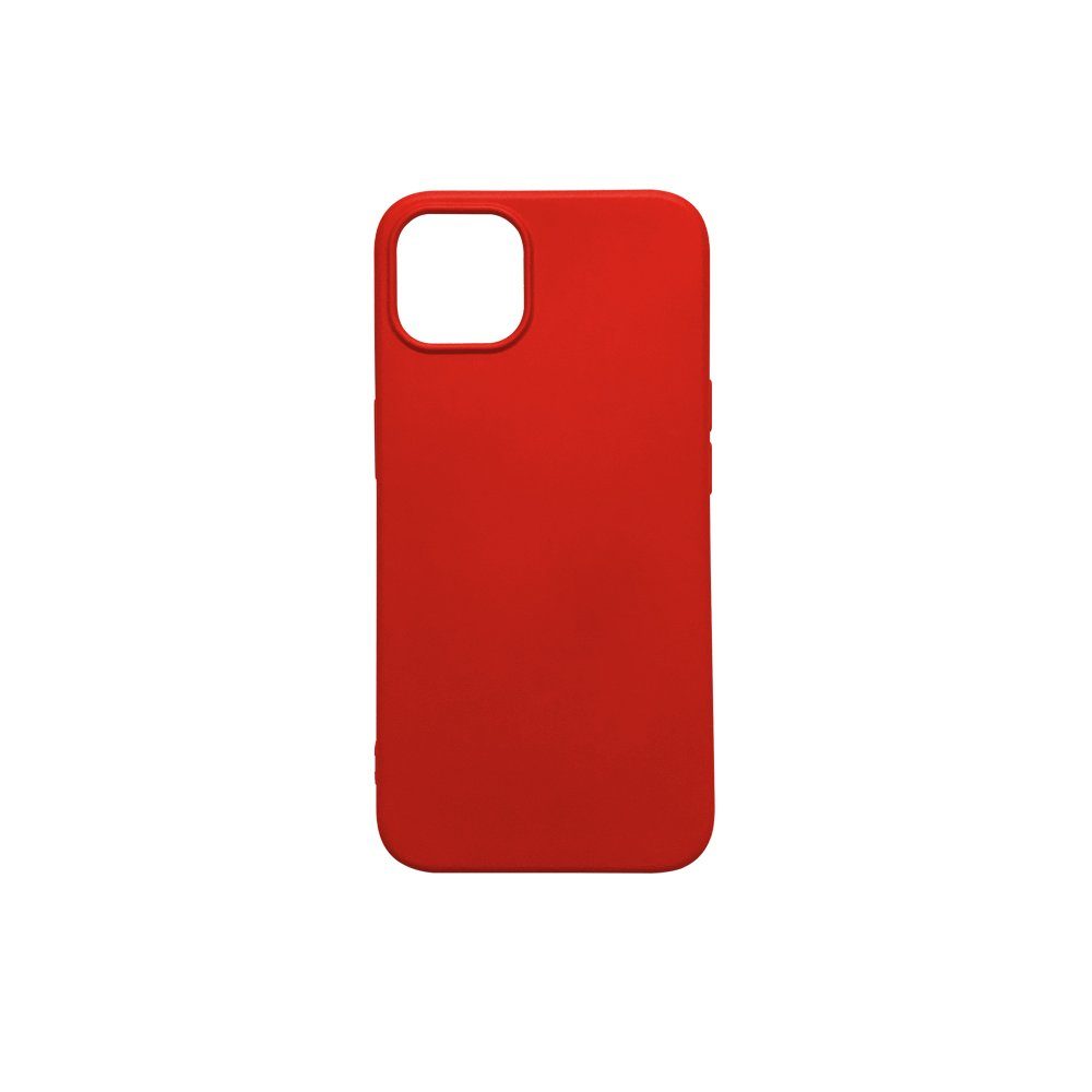 Ventarent Smartphone-Hülle Handy Hülle Case passt für Apple iPhone 13 6,1 Zoll, Slim Cover, Back Cover, Durchsichtig, Robust, stoßfest / Rot