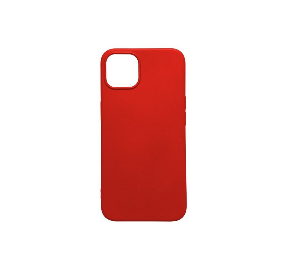 Ventarent Smartphone-Hülle Handy Hülle Case passt für Apple iPhone 13 6,1 Zoll, Slim Cover, Back Cover, Durchsichtig, Robust, stoßfest / Rot