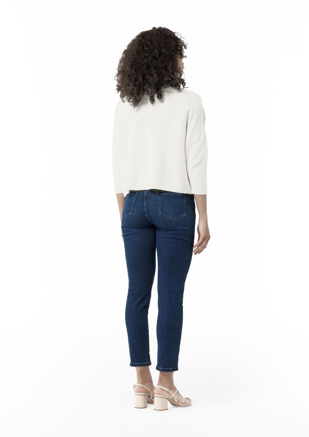 comma Strickjacke Strickjacke mit 3/4-Arm (1-tlg) Boxy Fit, Perlmuttknöpfe