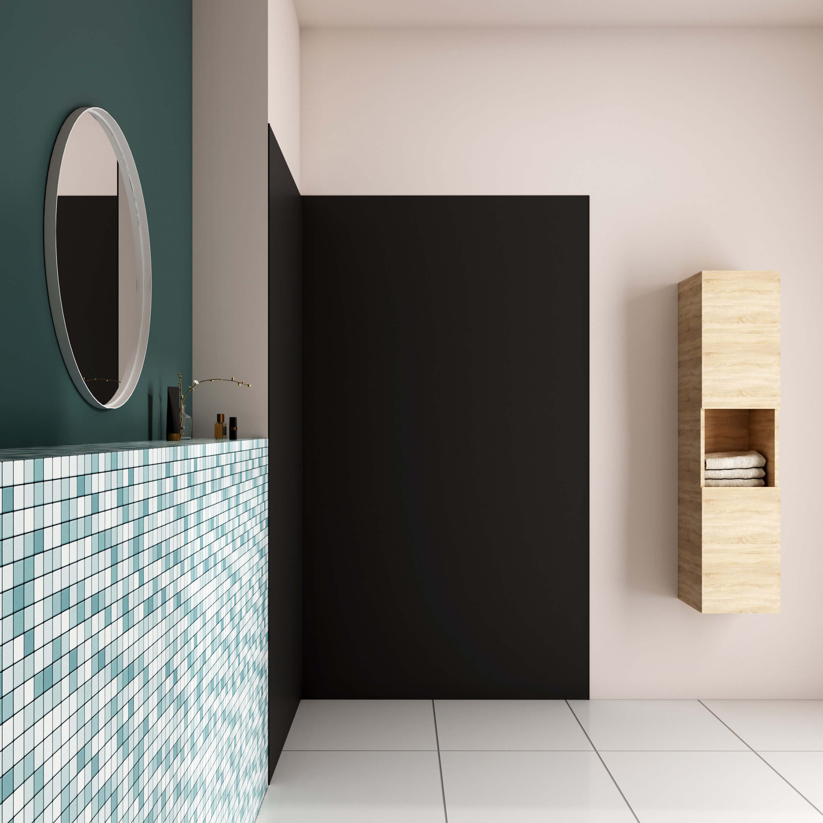 AICA Duschwand Duschrückwand wasserdichte Duschwandpaneele PE-Aluminiumpane günstig online kaufen