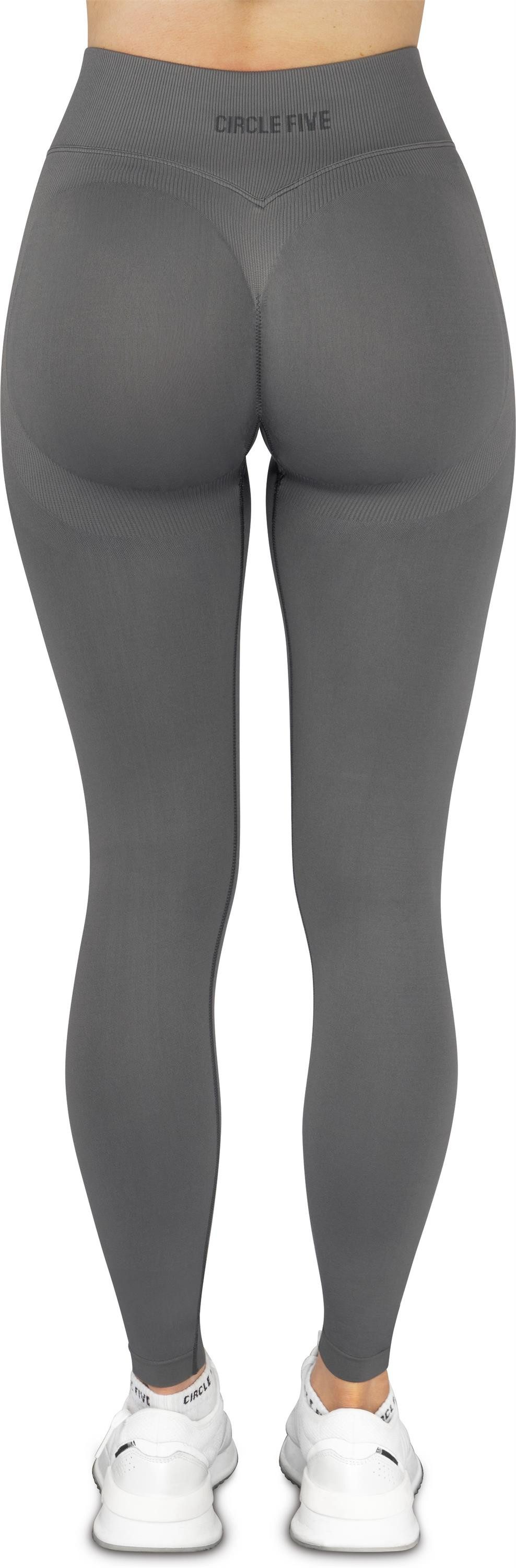 Circle Five Shapingleggings Scrunch Leggings - Shape Push Up Sporthose Blickdichte lange Sport-Leggings