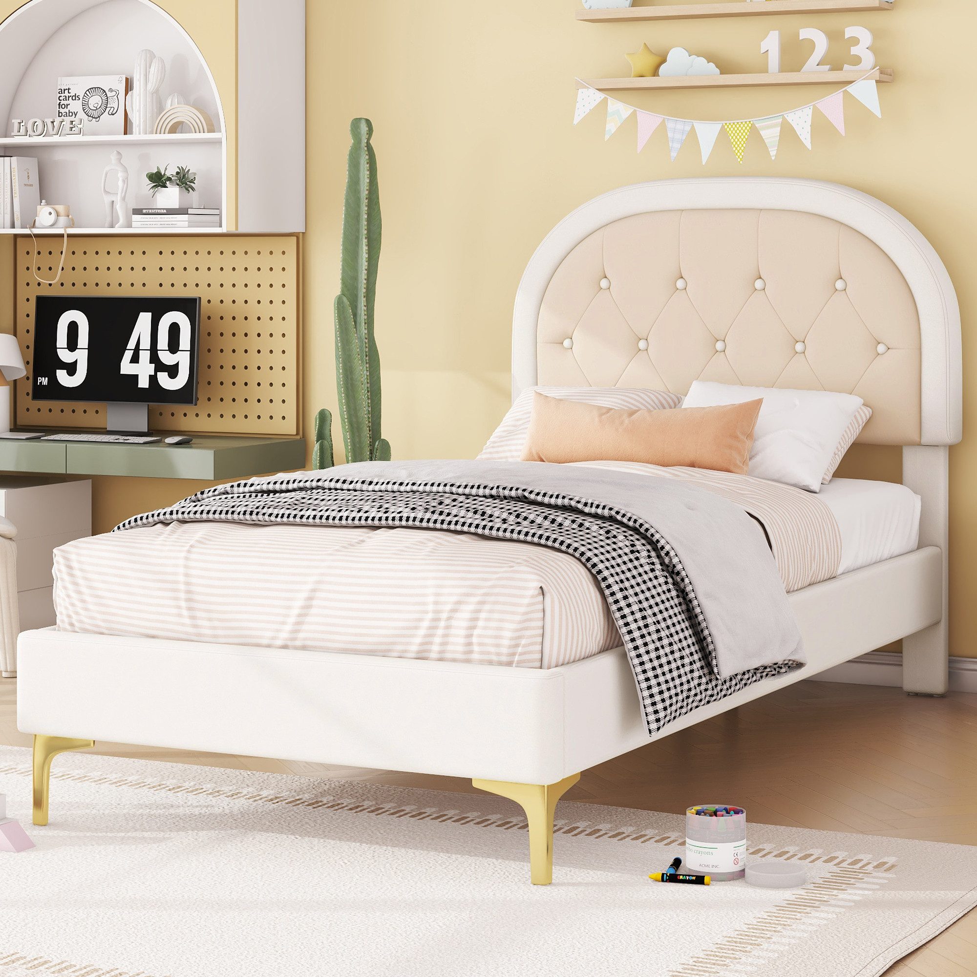TavilaEcon Polsterbett Kinderbett Jugendbett Flachbett mit günstig online kaufen