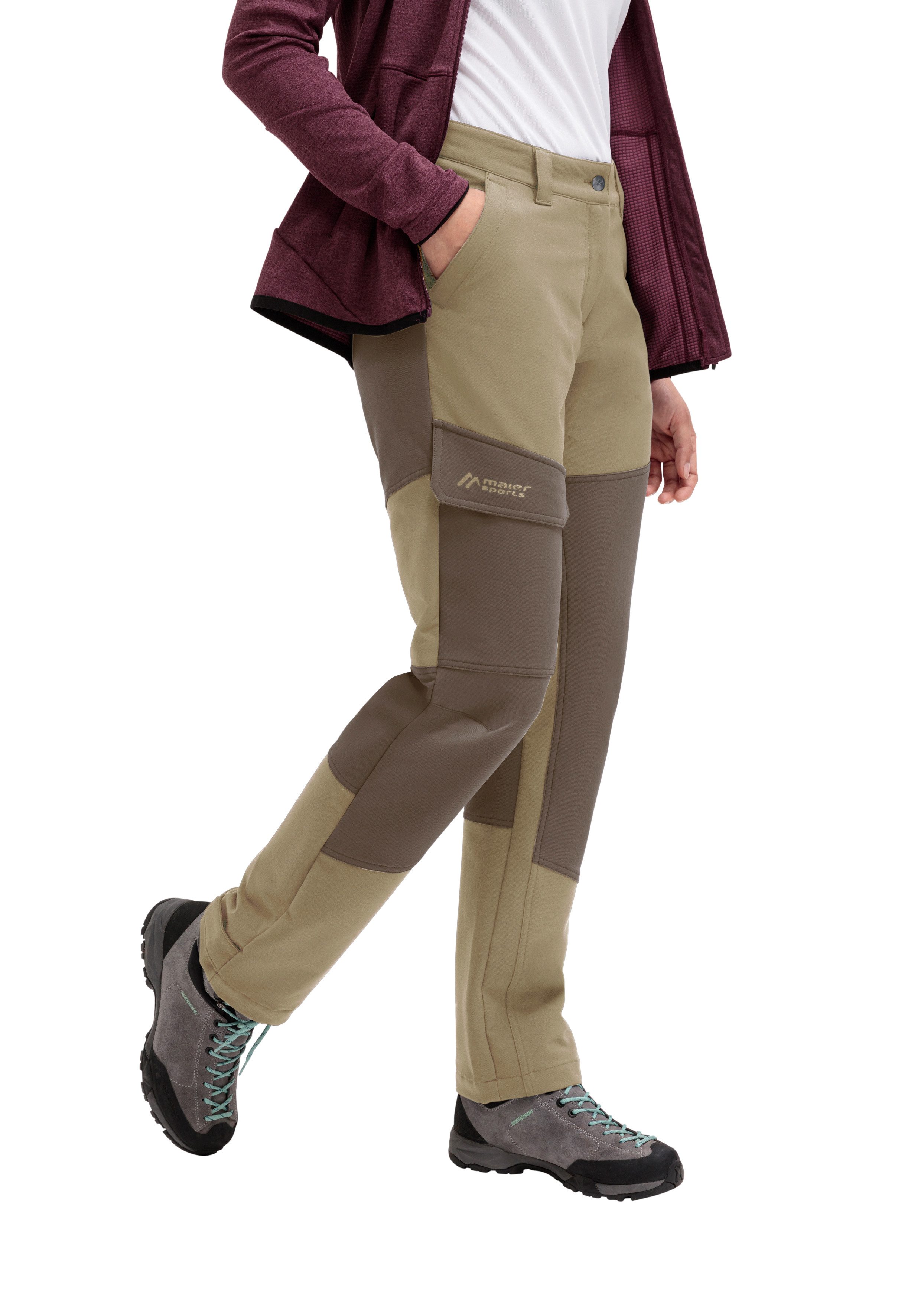 Maier Sports Outdoorhose DA-HOSE EL. FLEECEFLEX W mit mSTRETCH Tec 4, wasserabweisend, aus Polyester und Elasthan
