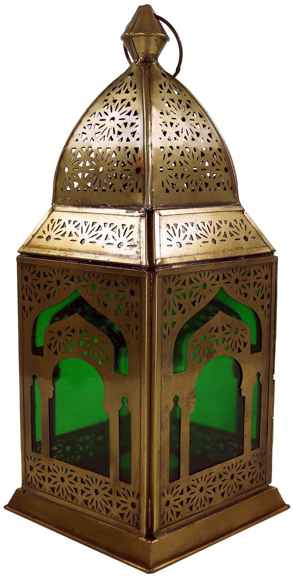 Guru-Shop Laterne Orientalische Metall/Glas Laterne in..