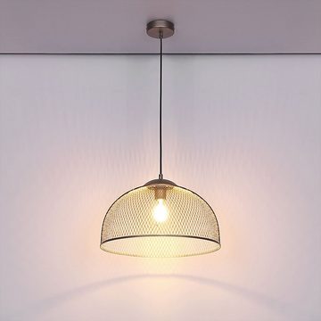 etc-shop LED Pendelleuchte, Leuchtmittel inklusive, Warmweiß, Retro Pendel Strahler Käfig Decken Lampe FILAMENT Gitter