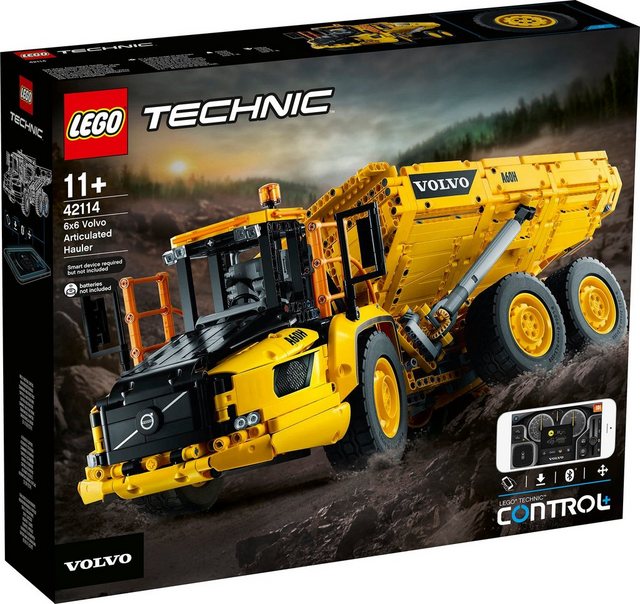 Image of LEGO Knickgelenkter Volvo-Dumper (6x6) Bausatz, Mehrfarbig