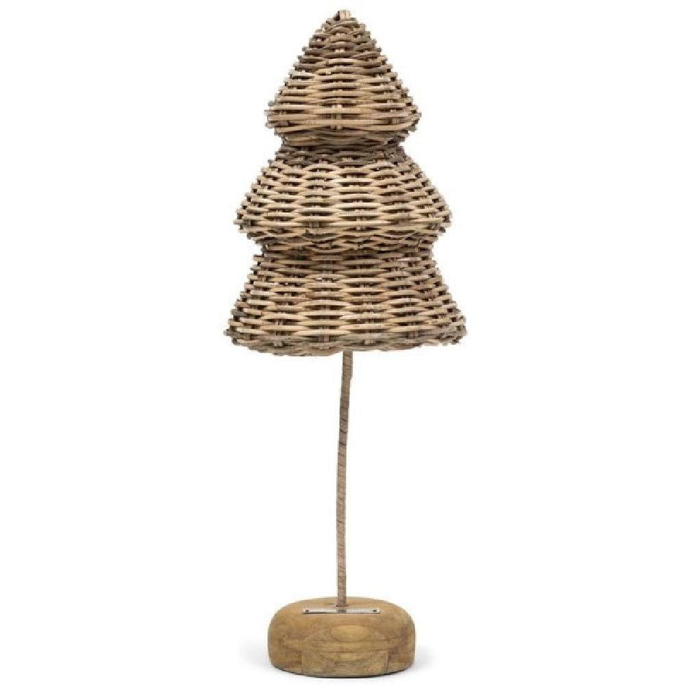Dekofigur Dekofigur Tannenbaum Lovely Christmas Tree Rustic Rattan