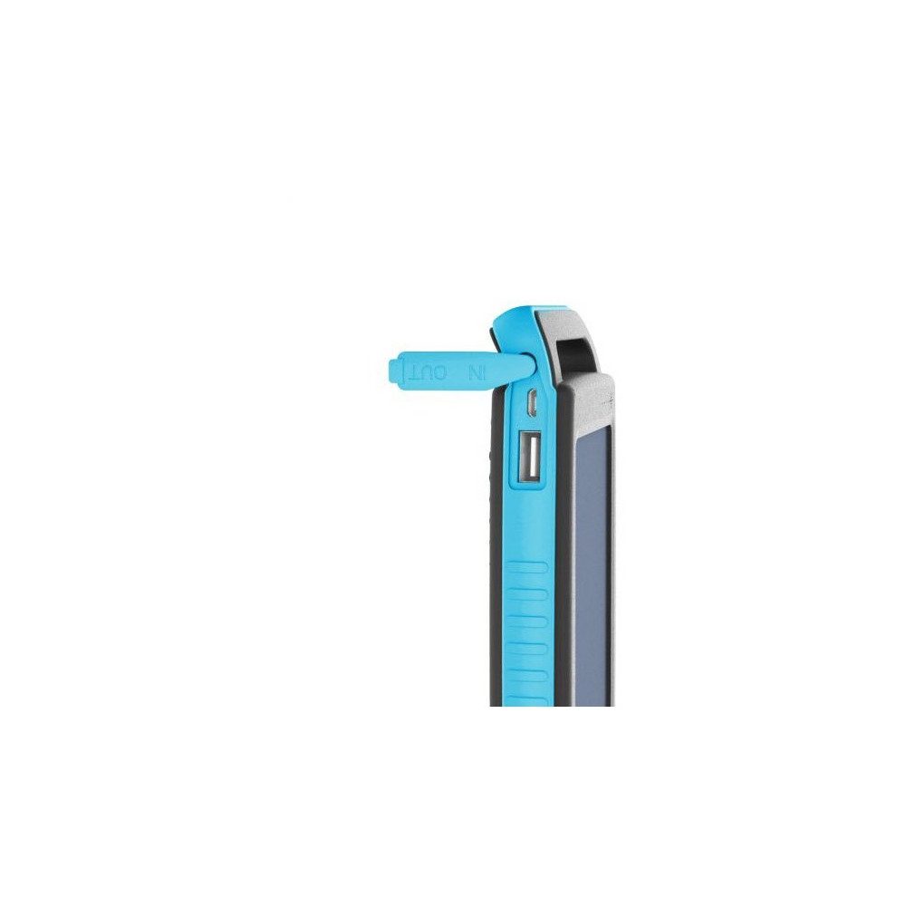 XLAYER XLayer PLUS Solar Powerbank 15.000mAh schwarz/blau Solarladegerät (Powerbank, 15.000 mAh Kapazität, Hochwertiges Solar-Panel integriert)