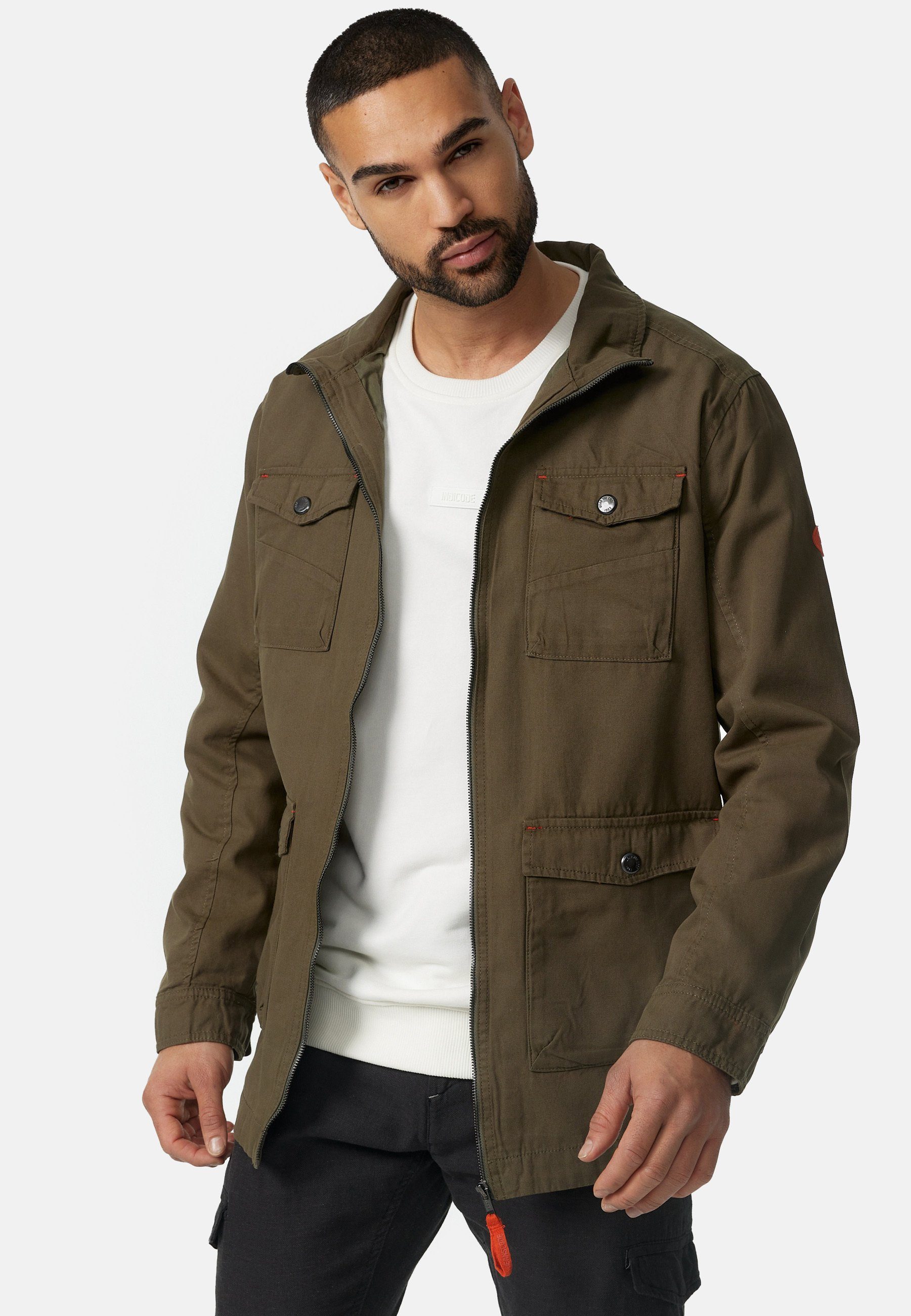 Indicode Fieldjacket Simeon Army