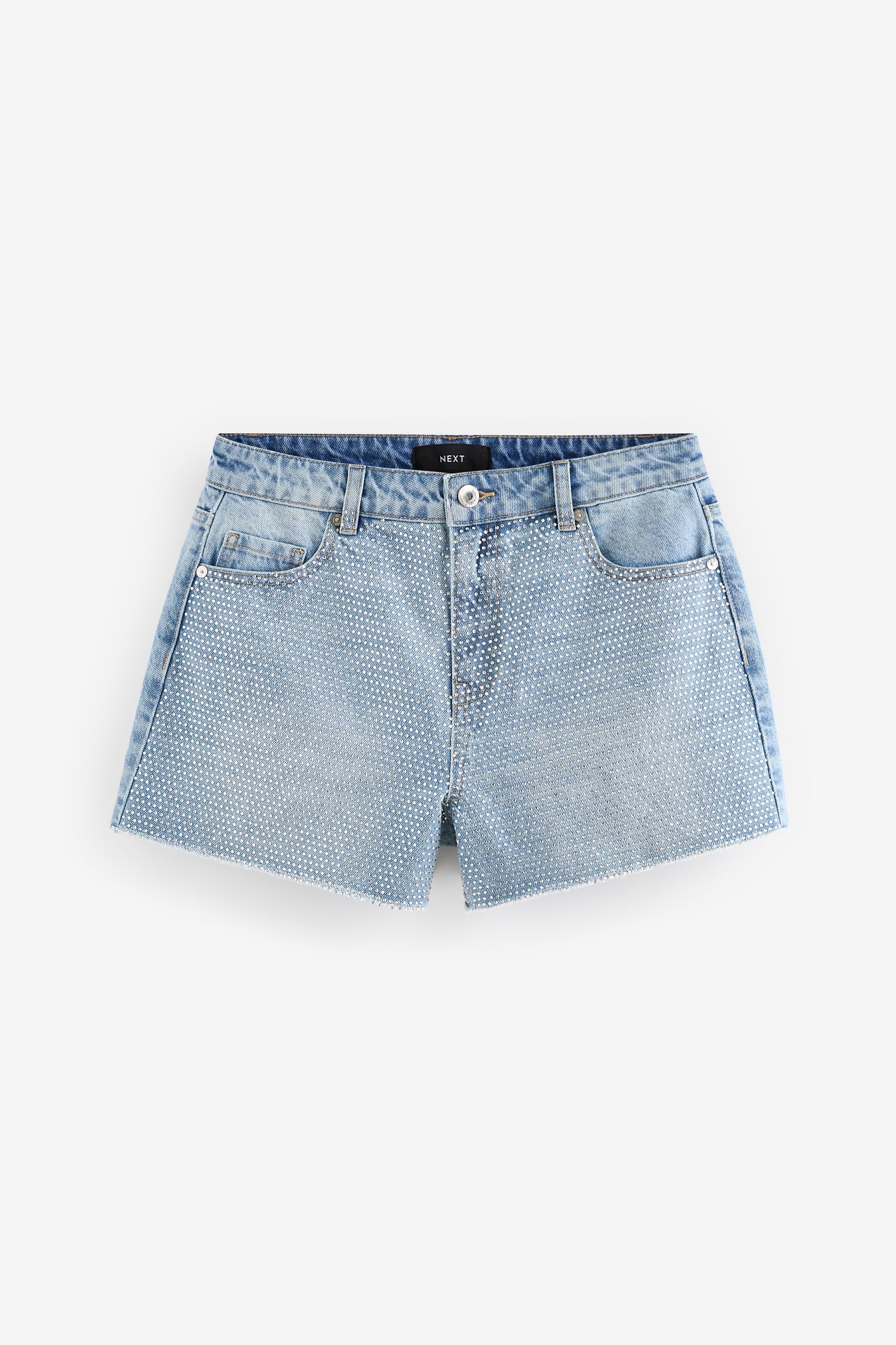 Next Jeansshorts Verzierte Denim-Shorts (1-tlg) günstig online kaufen