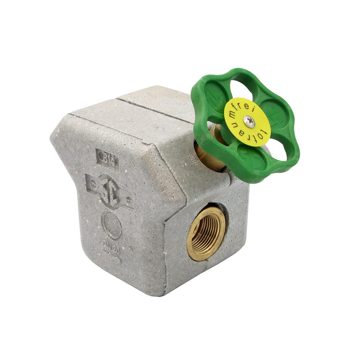 Schlösser Absperrventil KFR-Ventil 3/4" mit Prüfschraube und Dämmschalle
