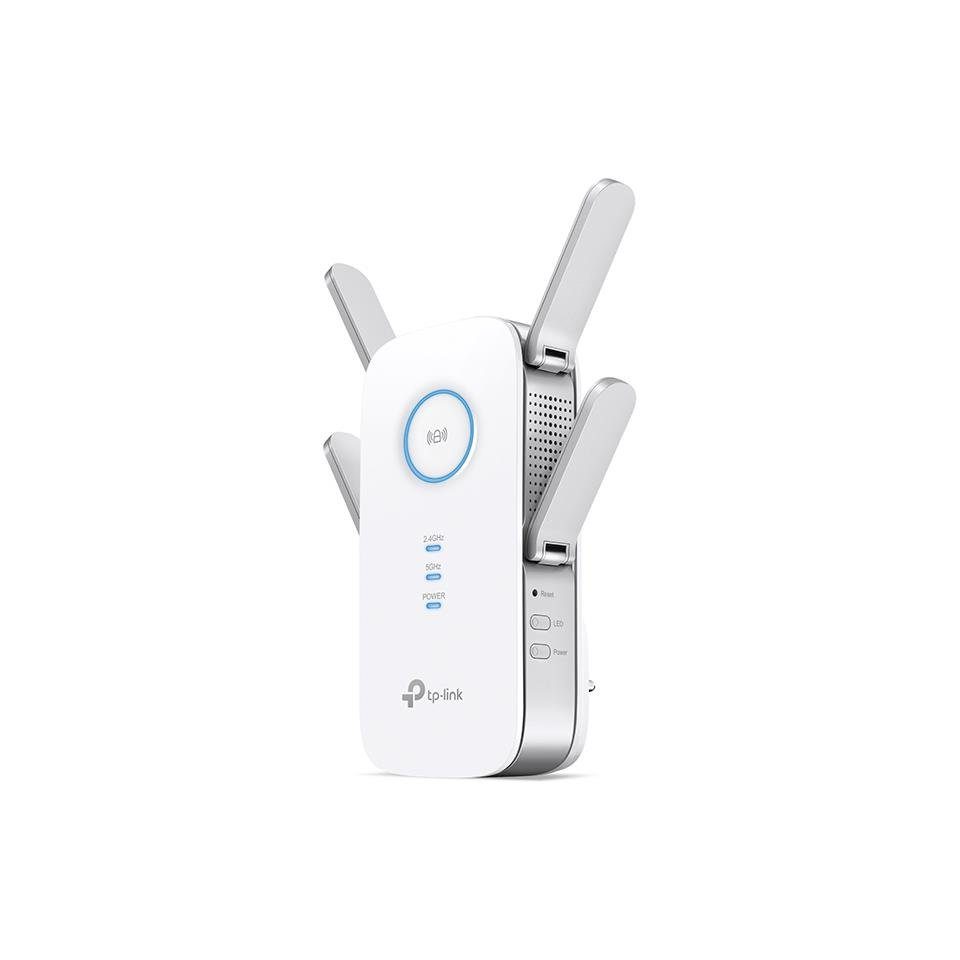 tp-link RE655 WLAN-Repeater, AC2600 Verstärker, Dual-WLAN AC + N, 1733 MBit/s, 5GHz, Gigabit-LAN-Port, App Steuerung, maximale Abdeckung, kompatibel zu allen WLAN Geräten, Access Point-Modus, weiß