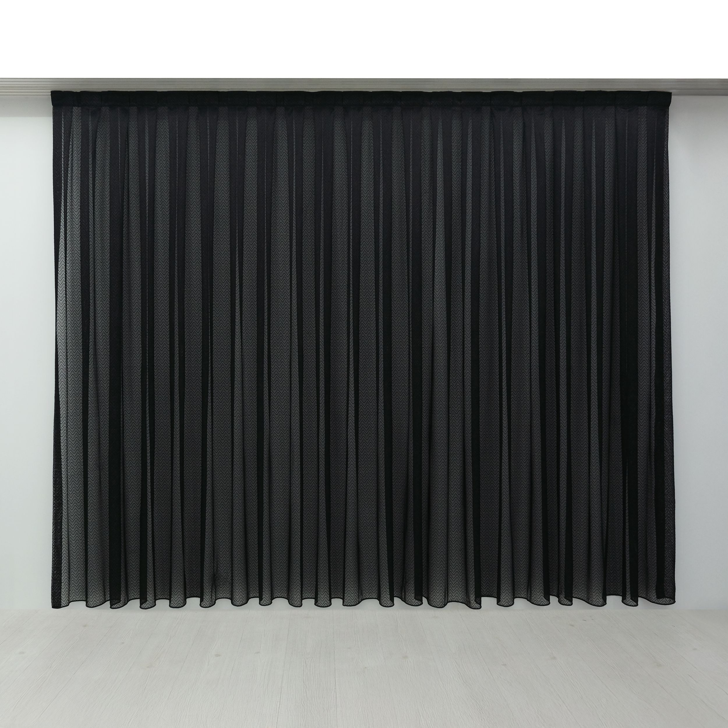 Gardinen by Justyna Gardine Falten Tüll Schwarz (1 St), Kräuselband, Hochwe günstig online kaufen