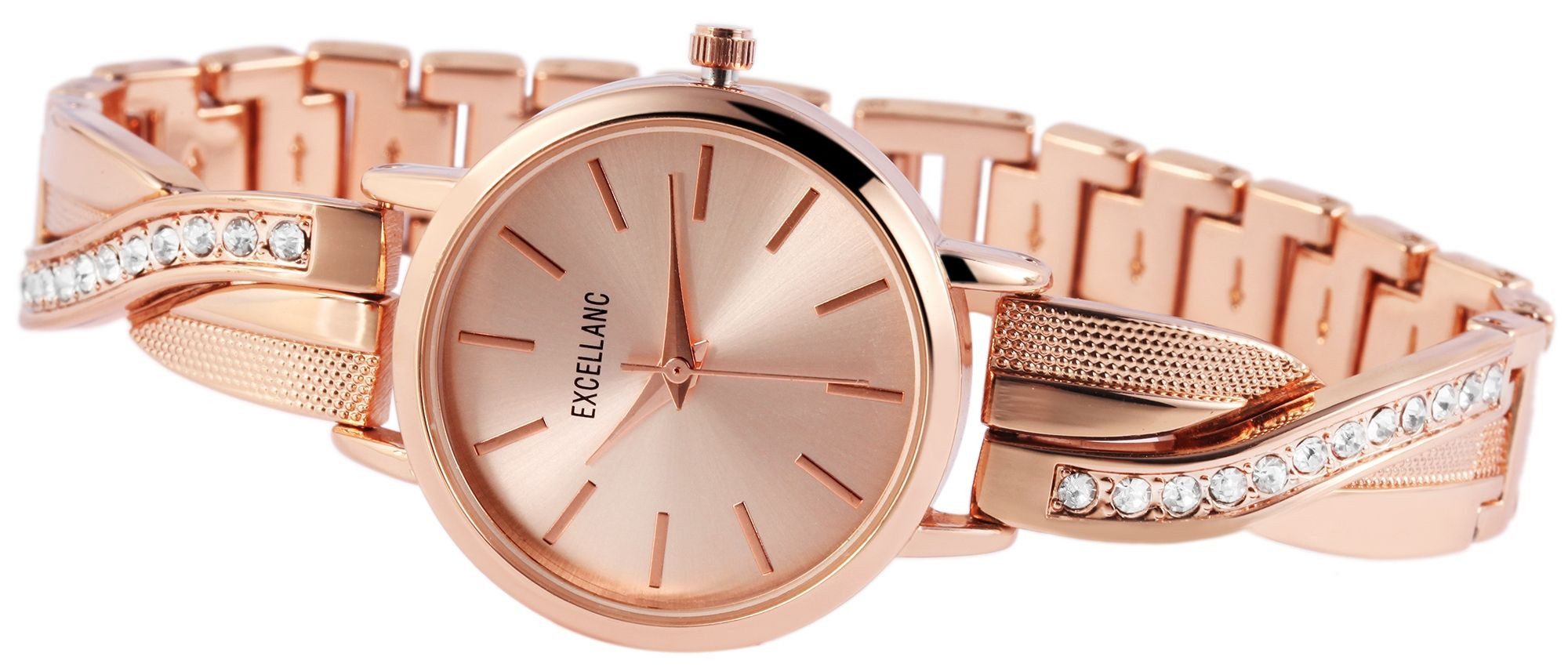 EXCELLANC Quarzuhr EX0338 Excellanc Damenuhr mit Metallarmband, Damenuhr Me günstig online kaufen